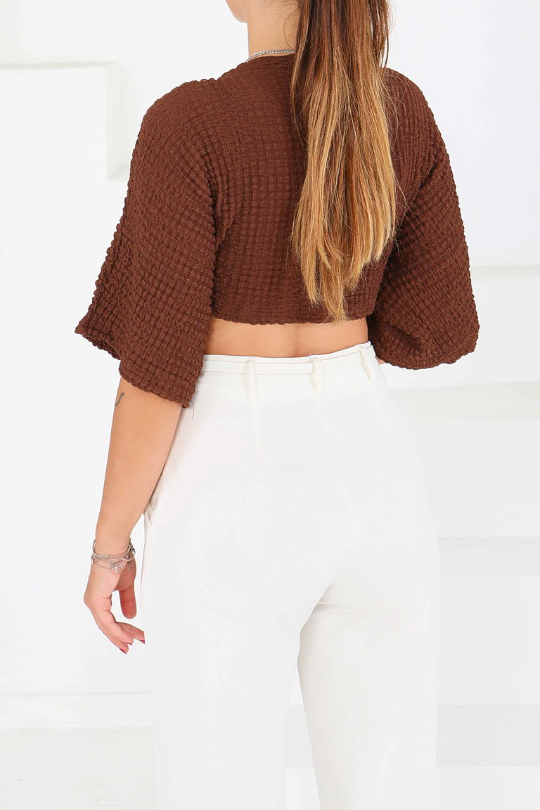 Bağlamalı Bluz - 27539 - TOFİSA