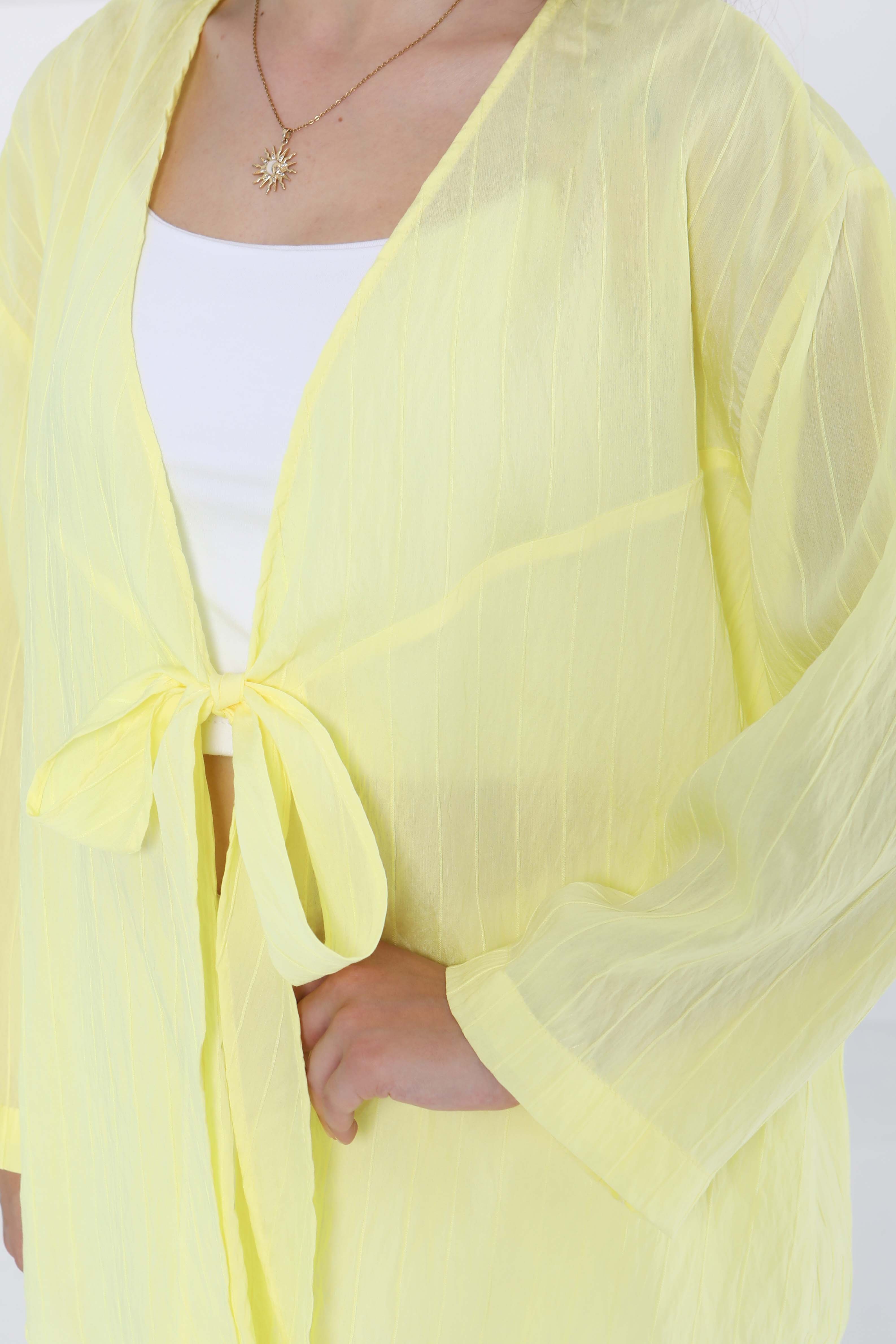 Bağlamalı Ceket - 27486 - 4