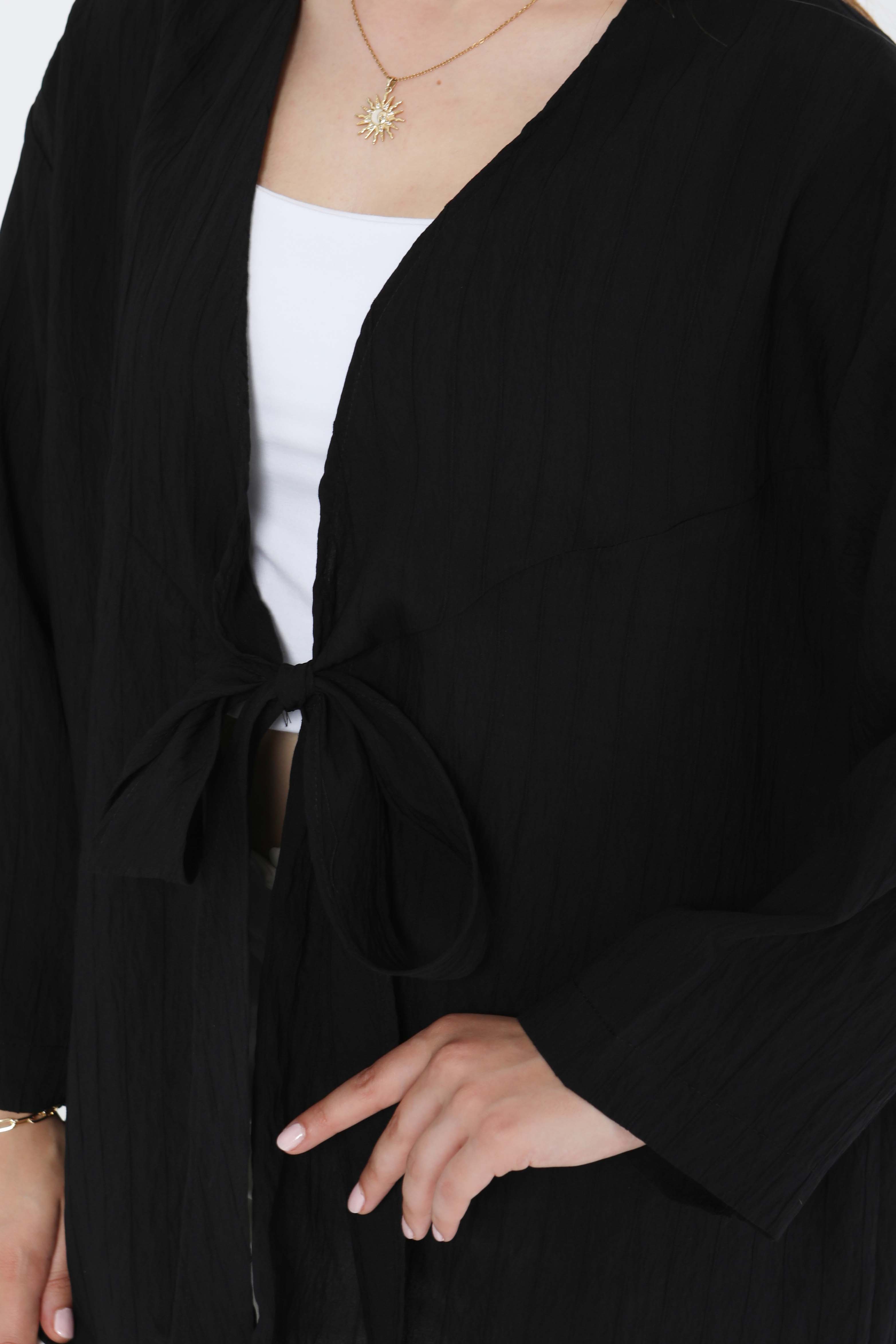 Bağlamalı Ceket - 27486 - 4