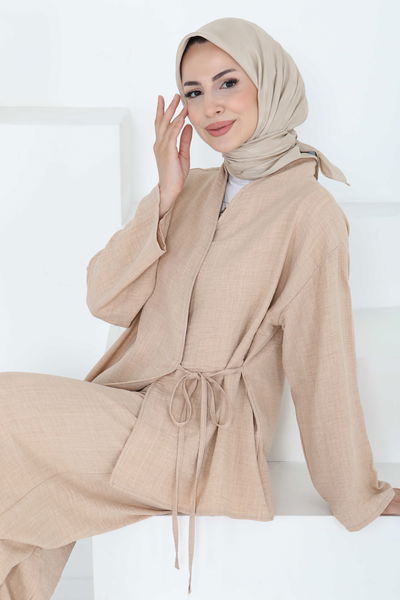 Bağlamalı Ceket Pantolon - 27258 