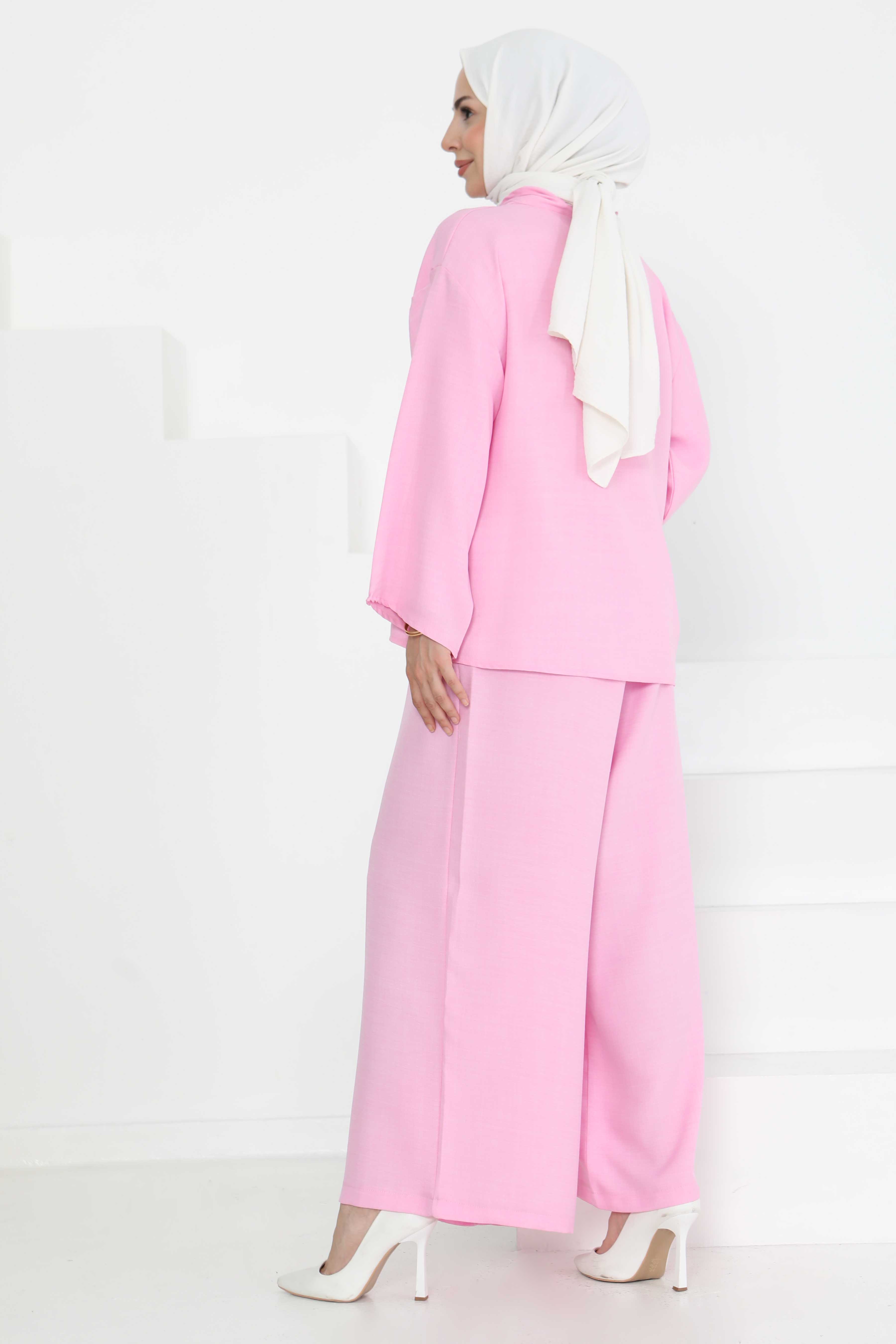 Bağlamalı Ceket Pantolon - 27258 - 6