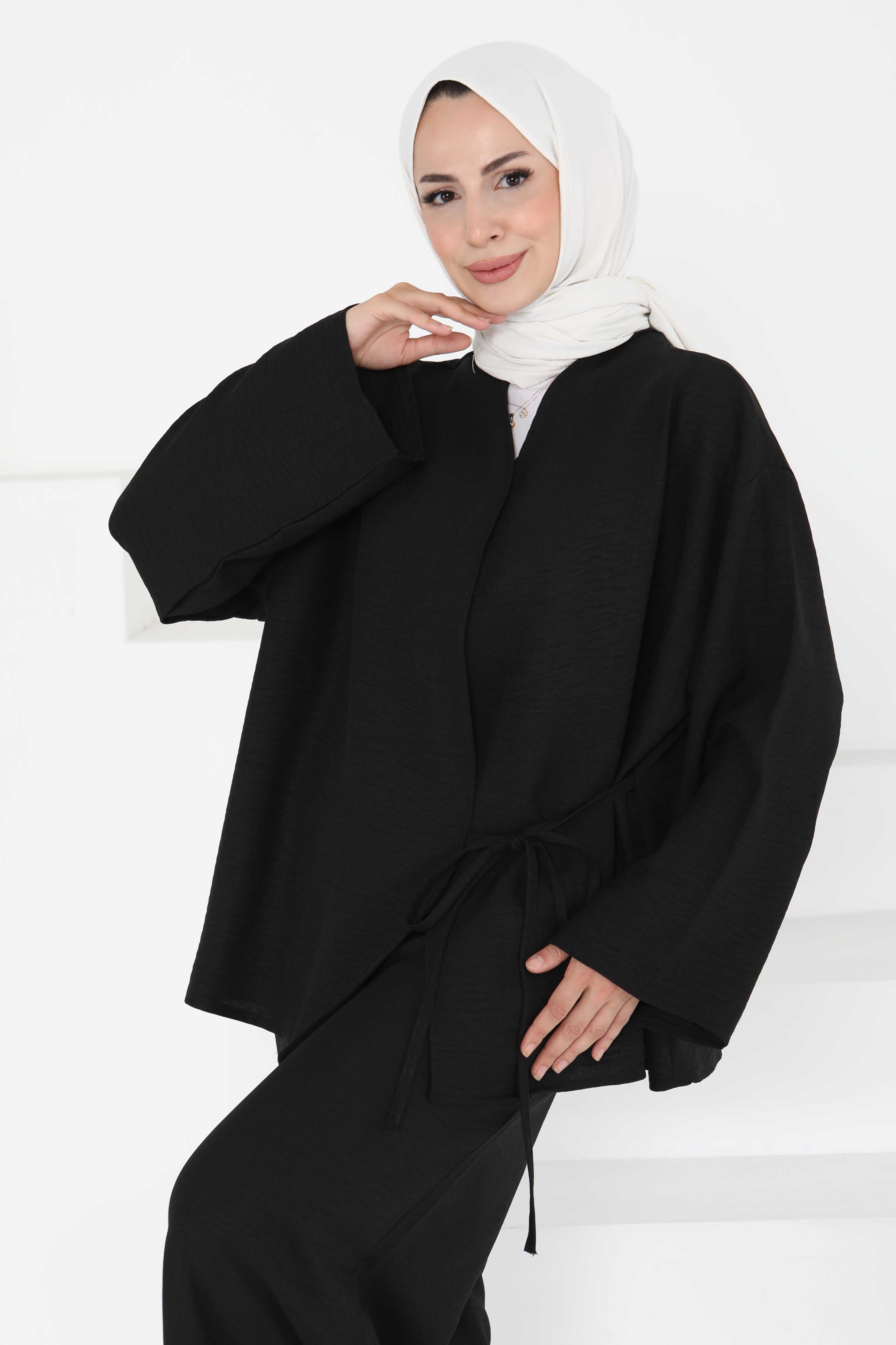 Bağlamalı Ceket Pantolon - 27258 - 7