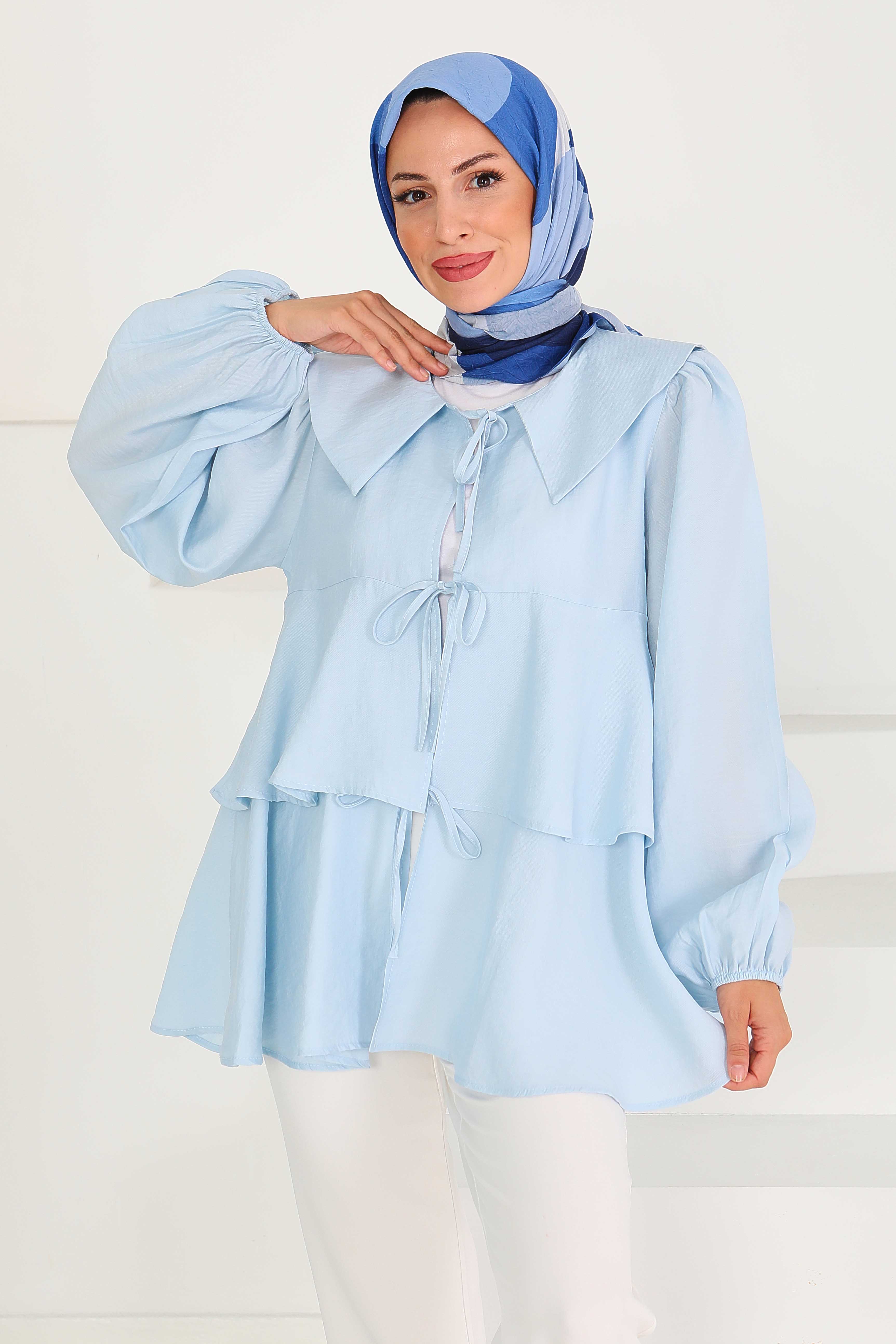 Bağlamalı Gömlek - 27549 - 5