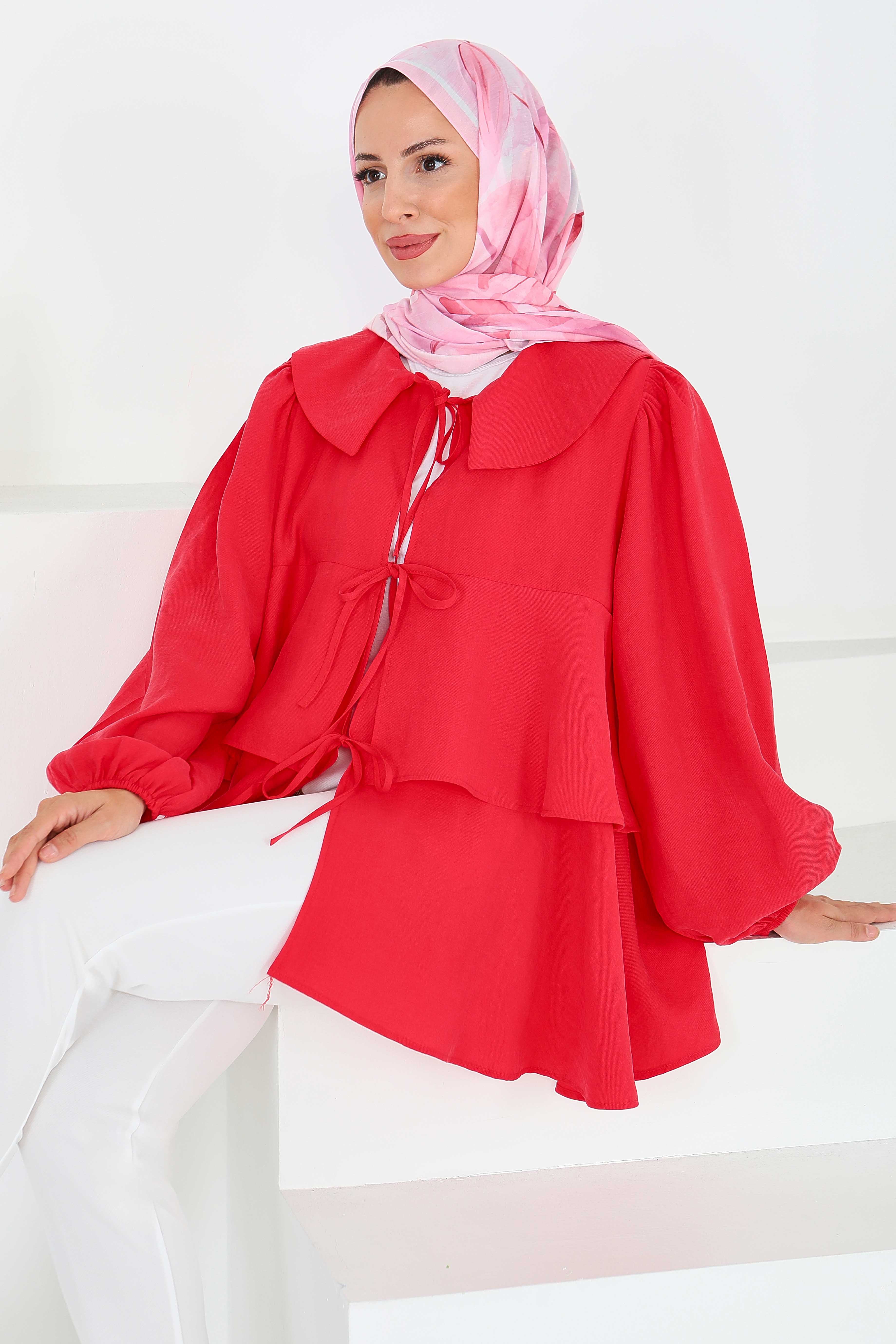 Bağlamalı Gömlek - 27549 - 2