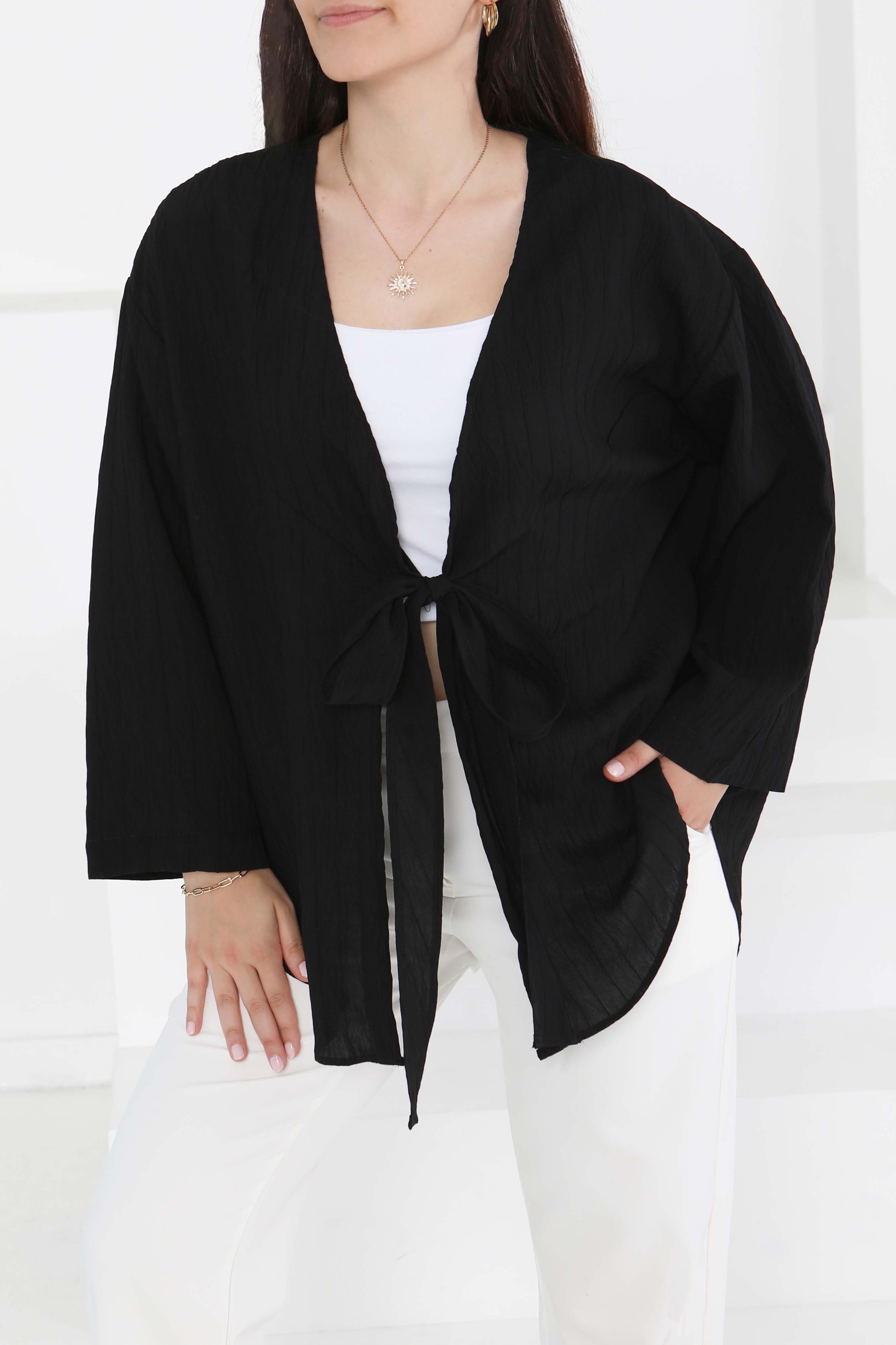 Bağlamalı Kimono - 27388 - 1