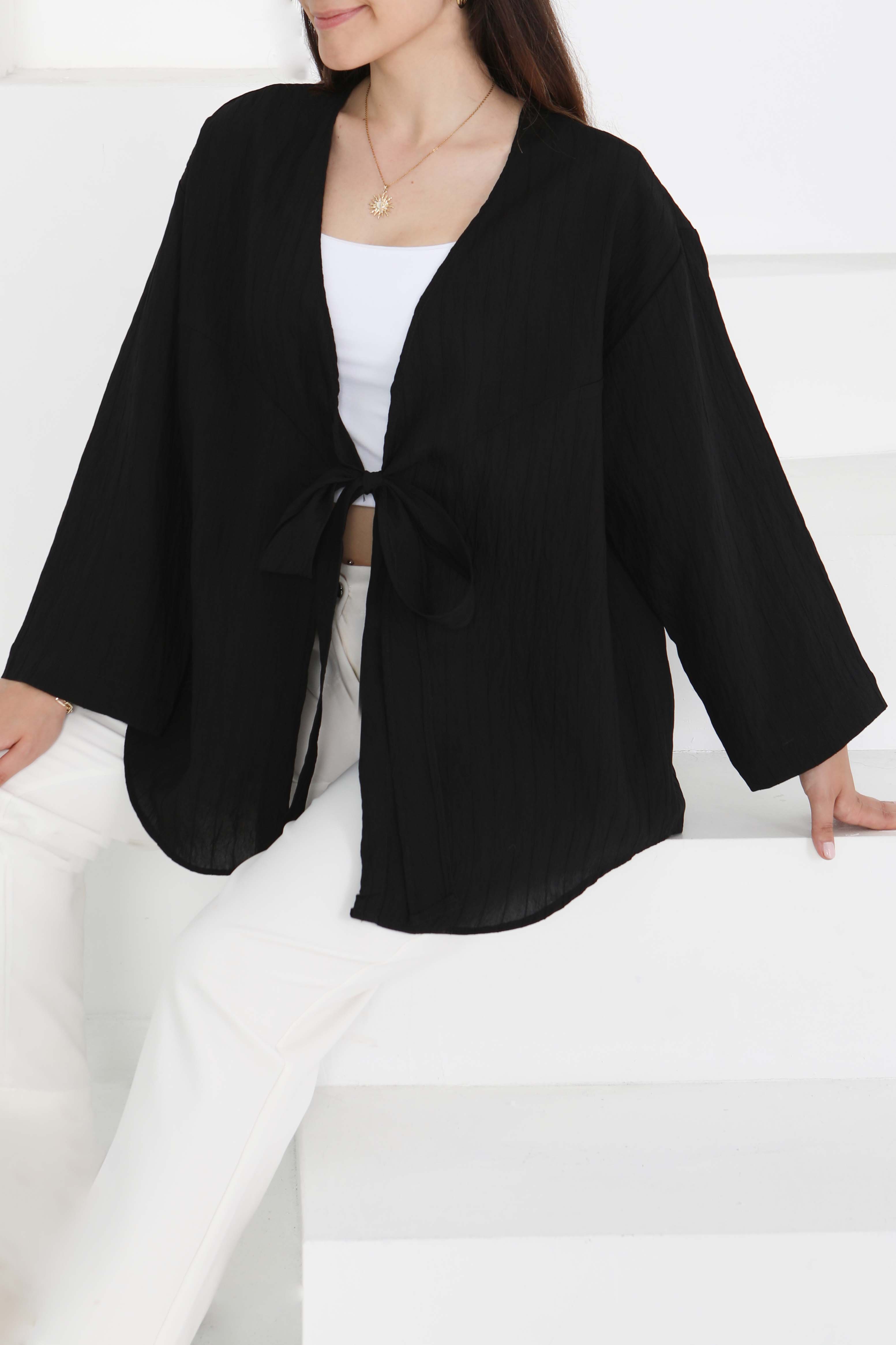 Bağlamalı Kimono - 27388 - 2