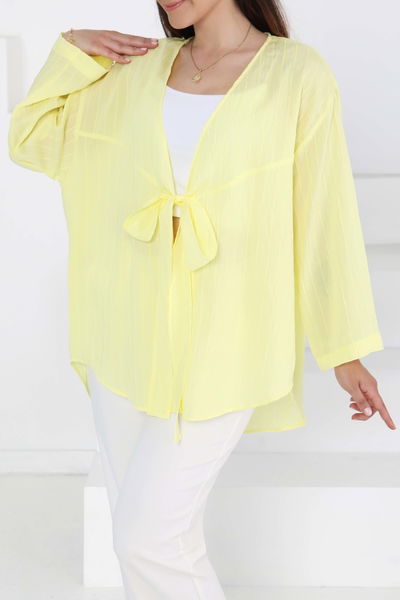 Bağlamalı Kimono Sari - 27388 