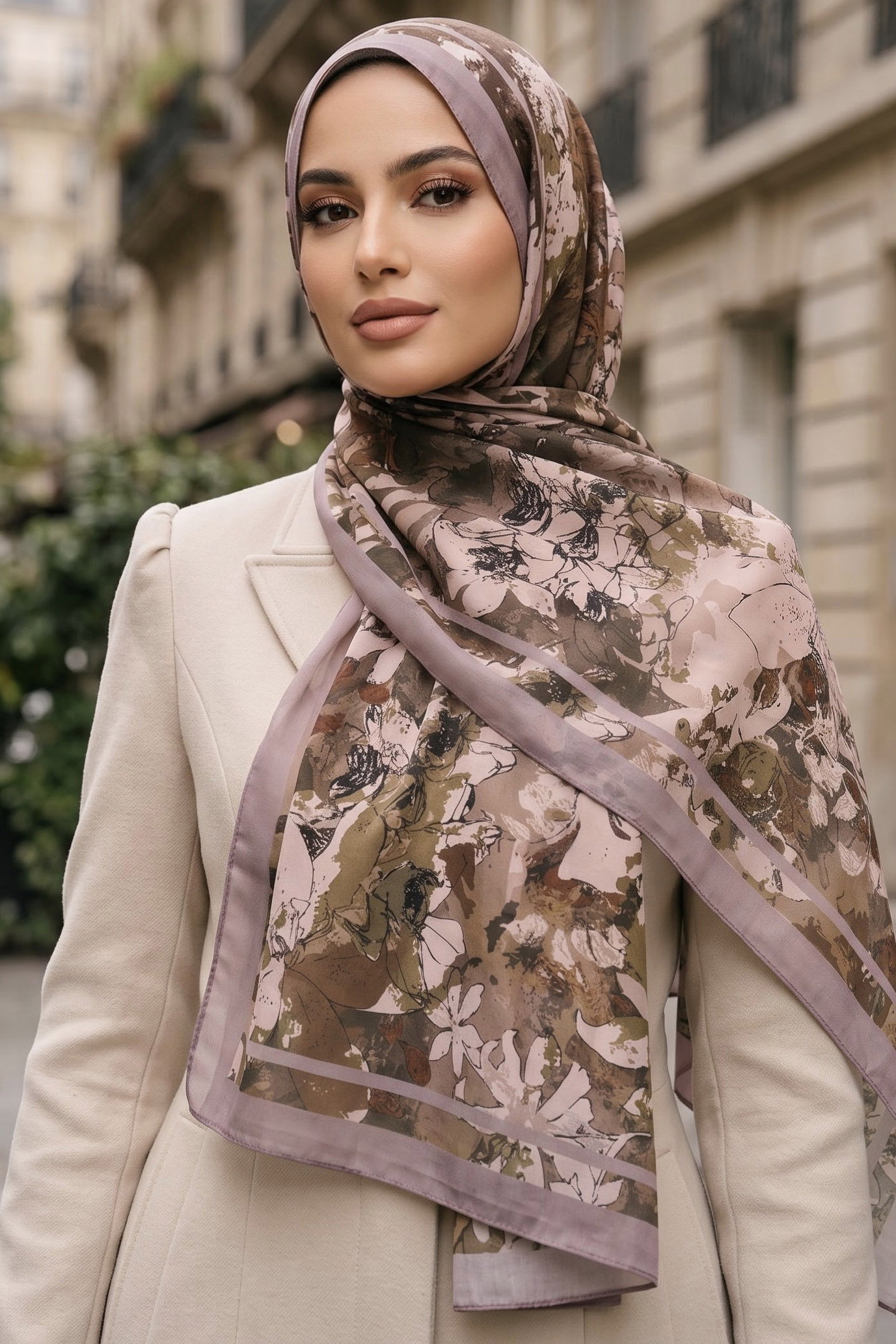 Baskılı Desenli Soft Şal Gül - 29260-GUL - 1