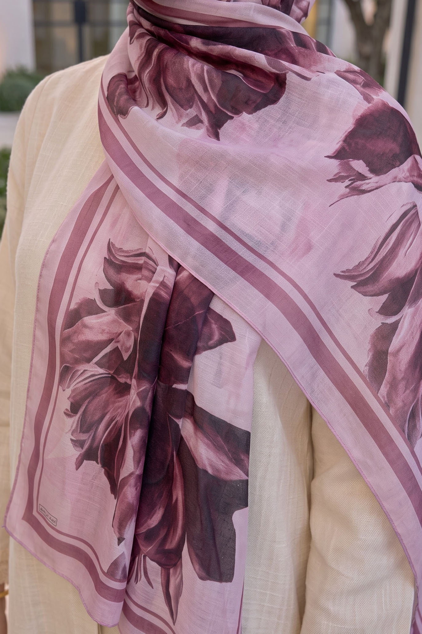 Baskılı Desenli Soft Şal Pembe - 29267-PEMBE - 2