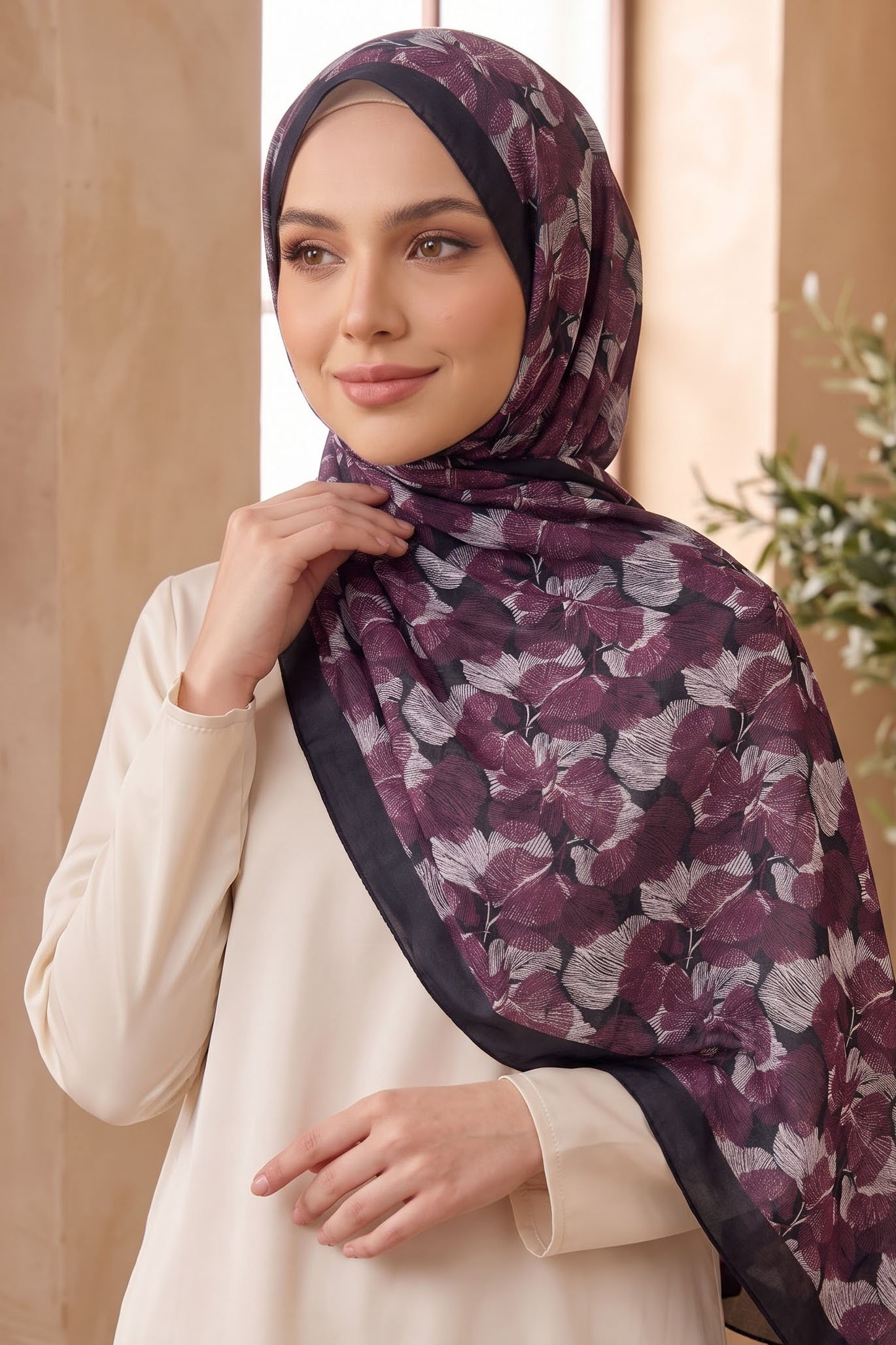 Baskılı Desenli Soft Şal Siyah - 29262-SIYAH - 2