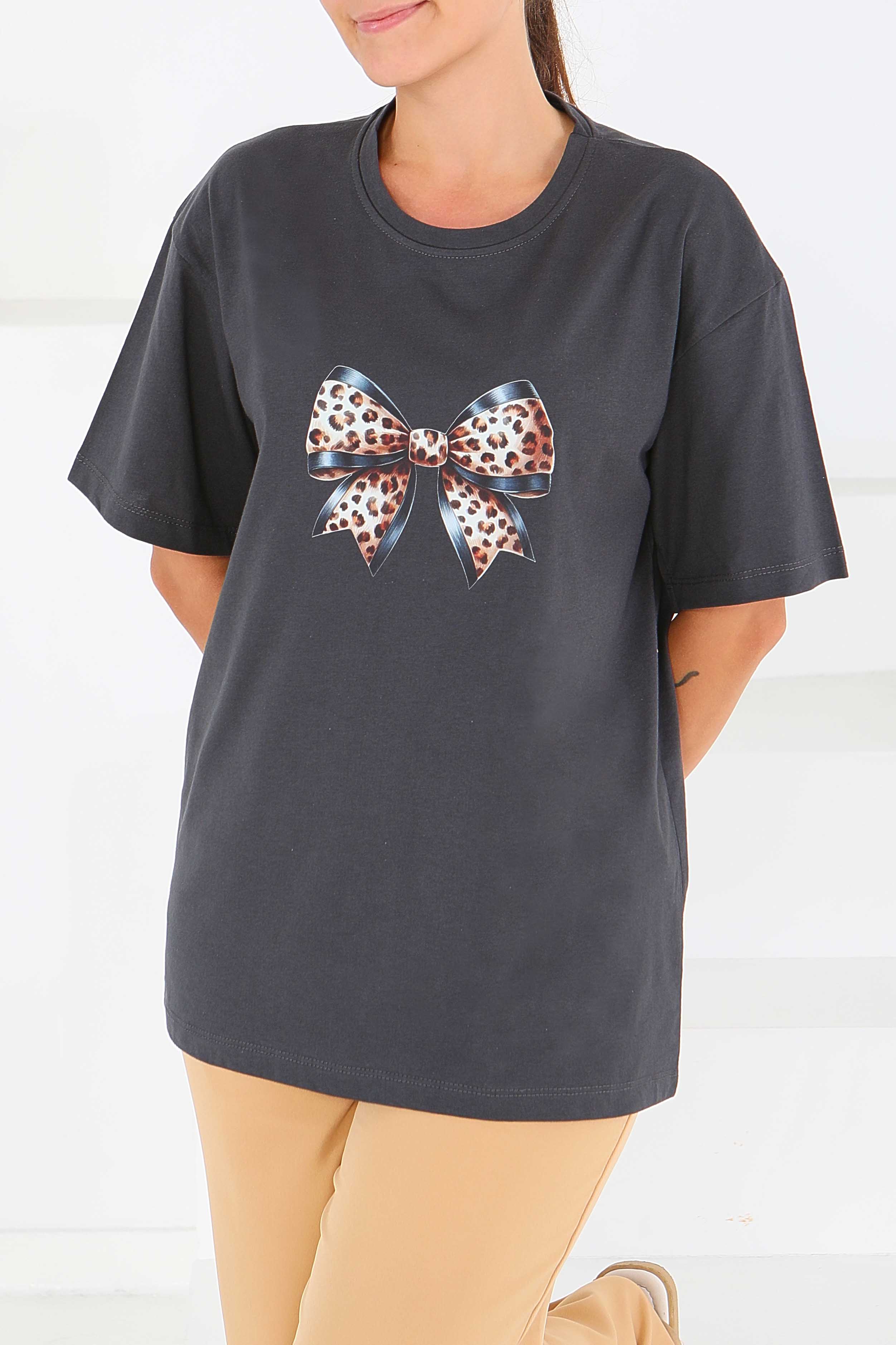 Baskılı Kısa Kollu T-Şhirt - 27501 - 1