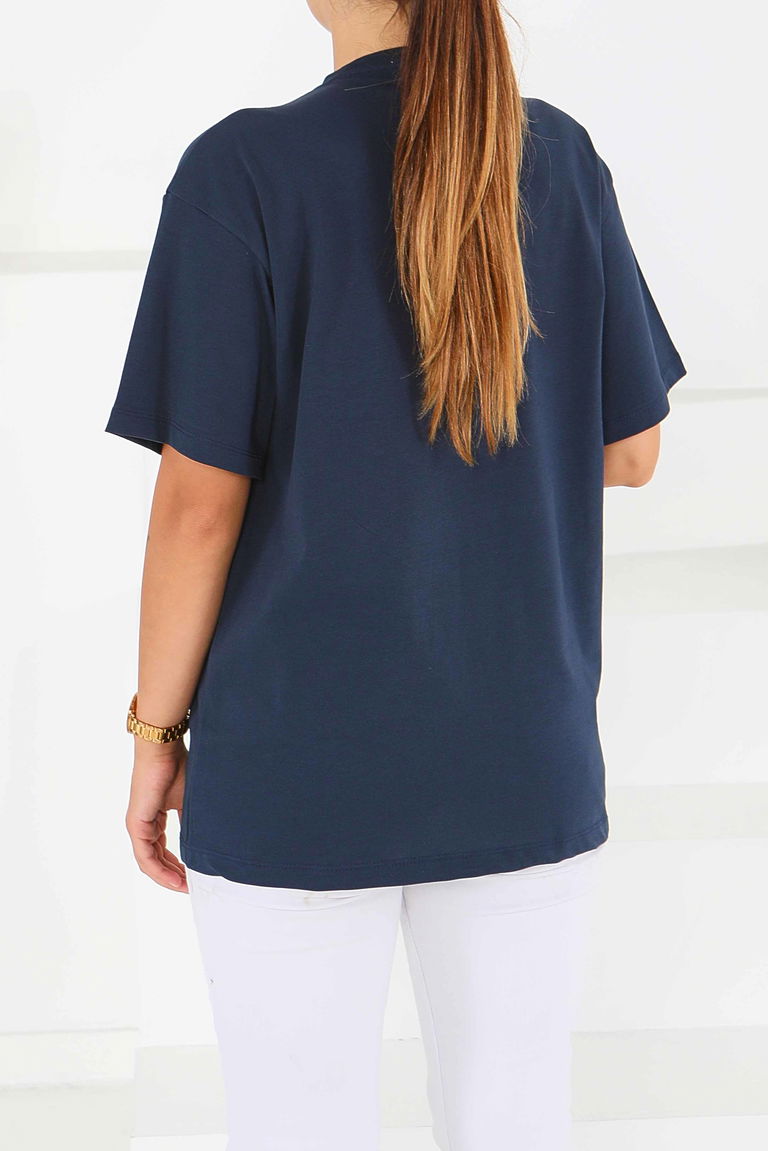 Baskılı Kısa Kollu T-Şhirt - 27501 - TOFİSA