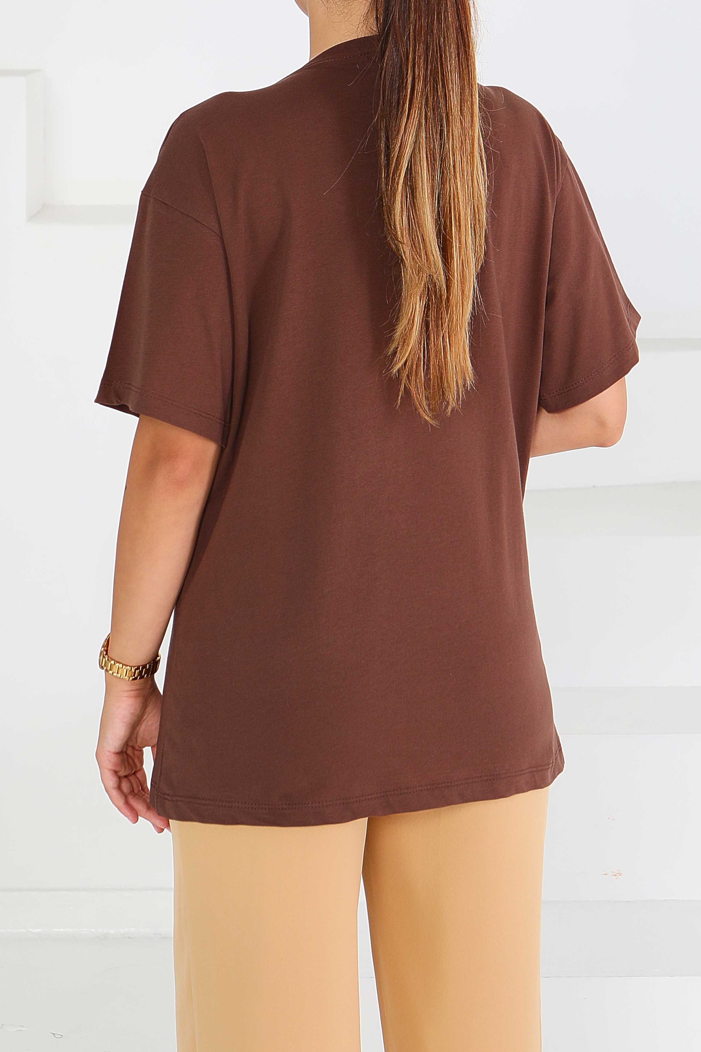 Baskılı Kısa Kollu T-Şhirt - 27568 - 4