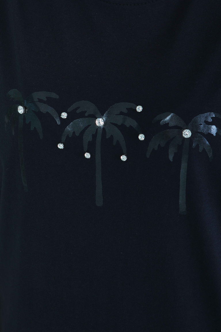 Baskılı Kısa Kollu T-Şhirt - 27569 - TOFİSA