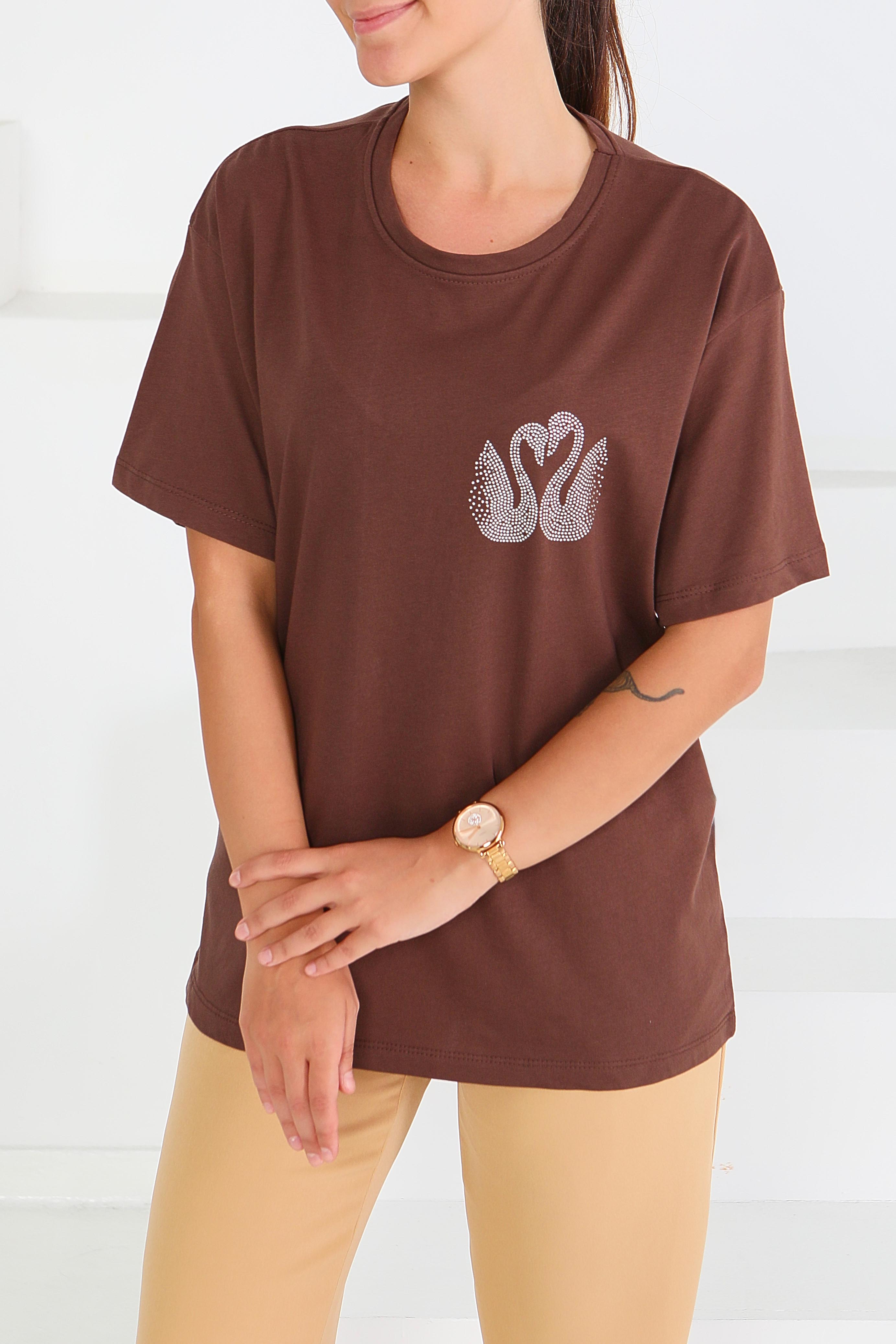 Baskılı Kısa Kollu T-Şhirt - 27570 - 2