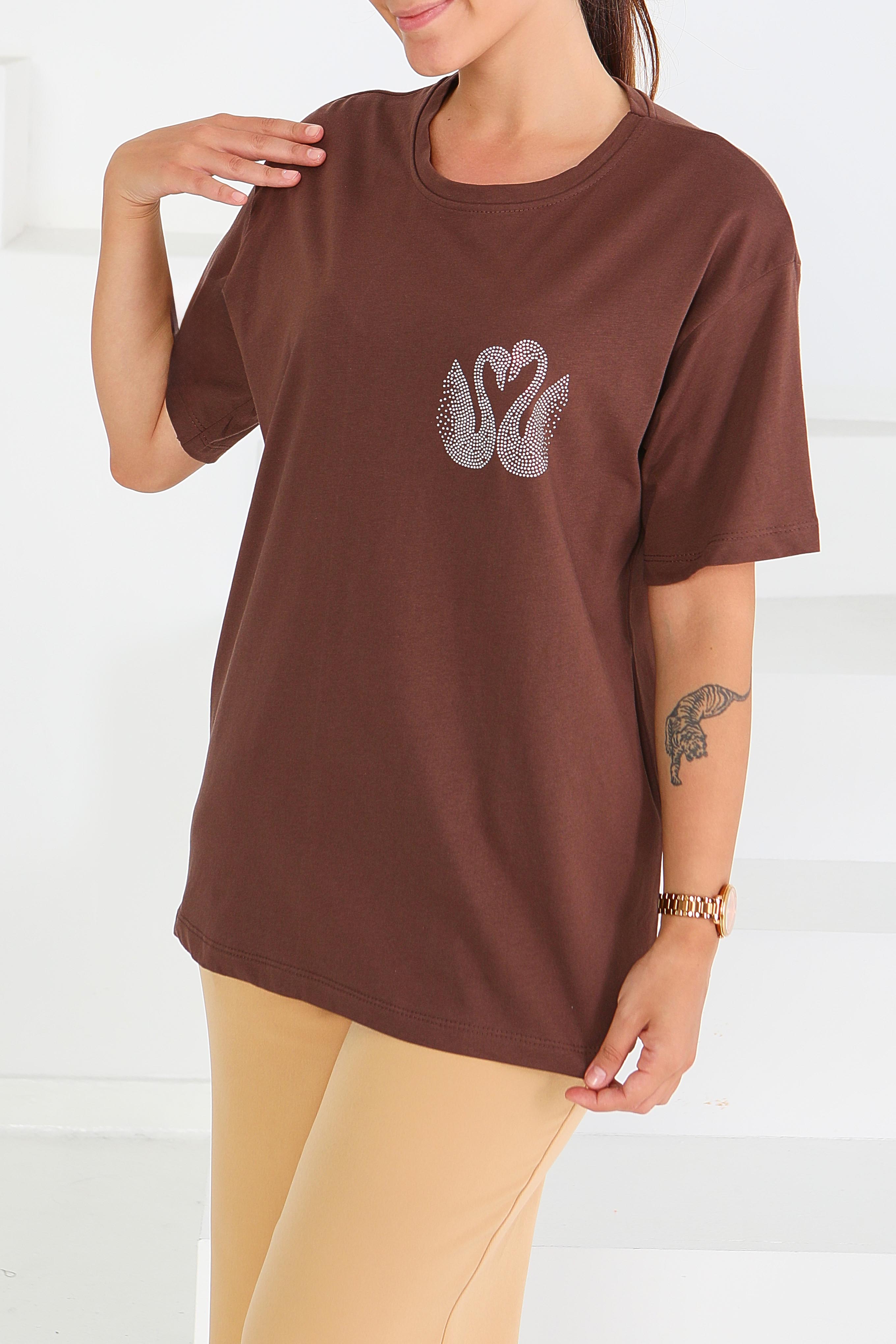 Baskılı Kısa Kollu T-Şhirt - 27570 - 3