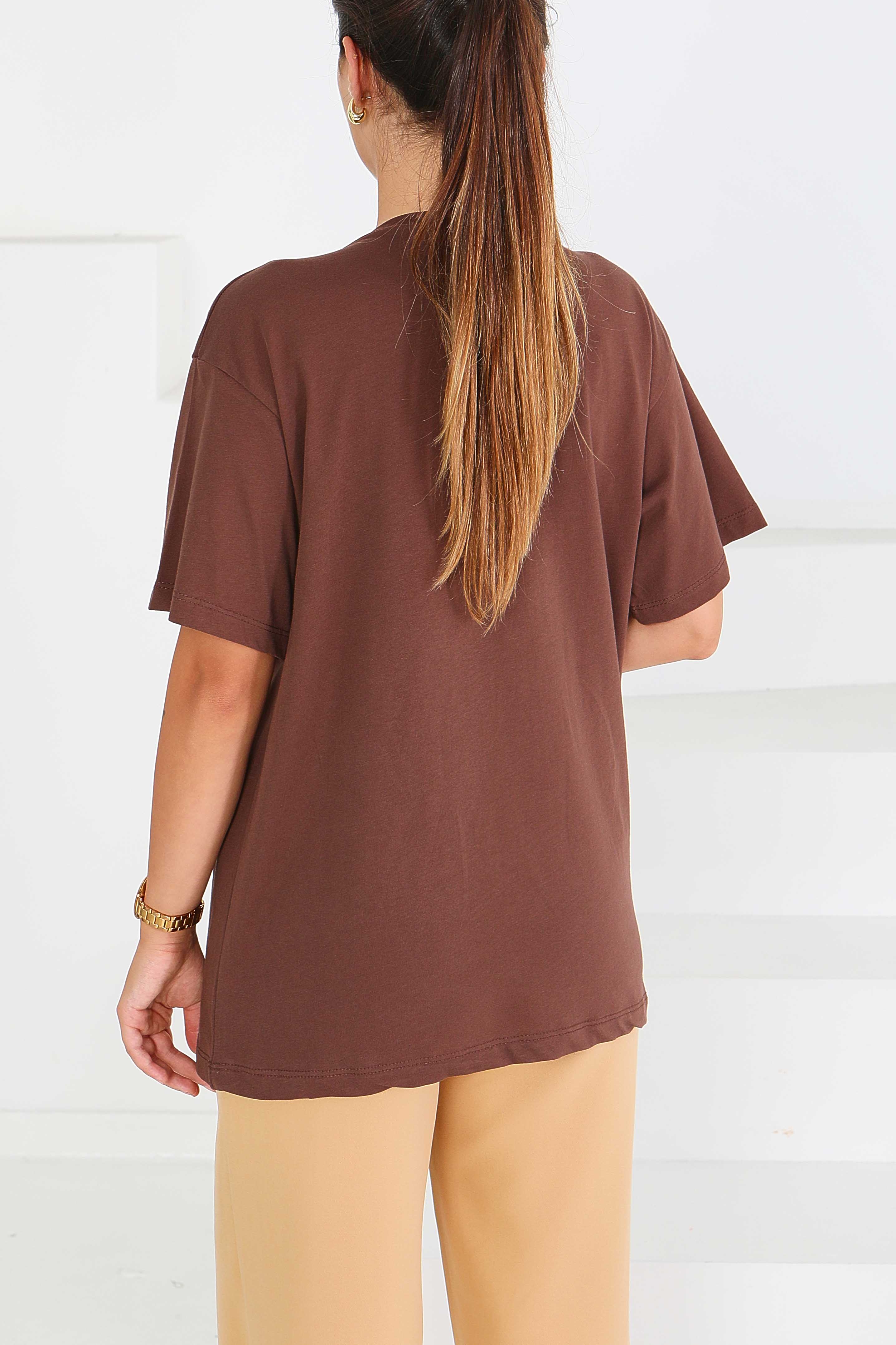 Baskılı Kısa Kollu T-Şhirt - 27570 - 4