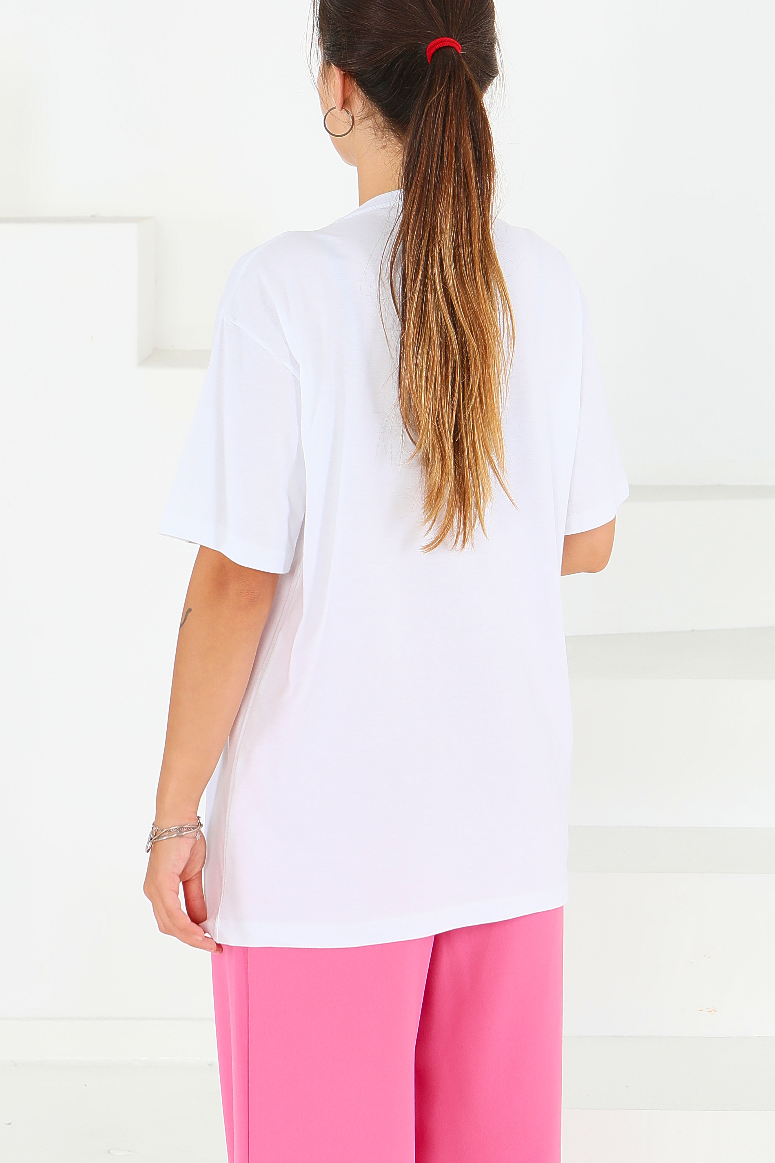 Baskılı Kısa Kollu T-Şhirt - 27571 - 4