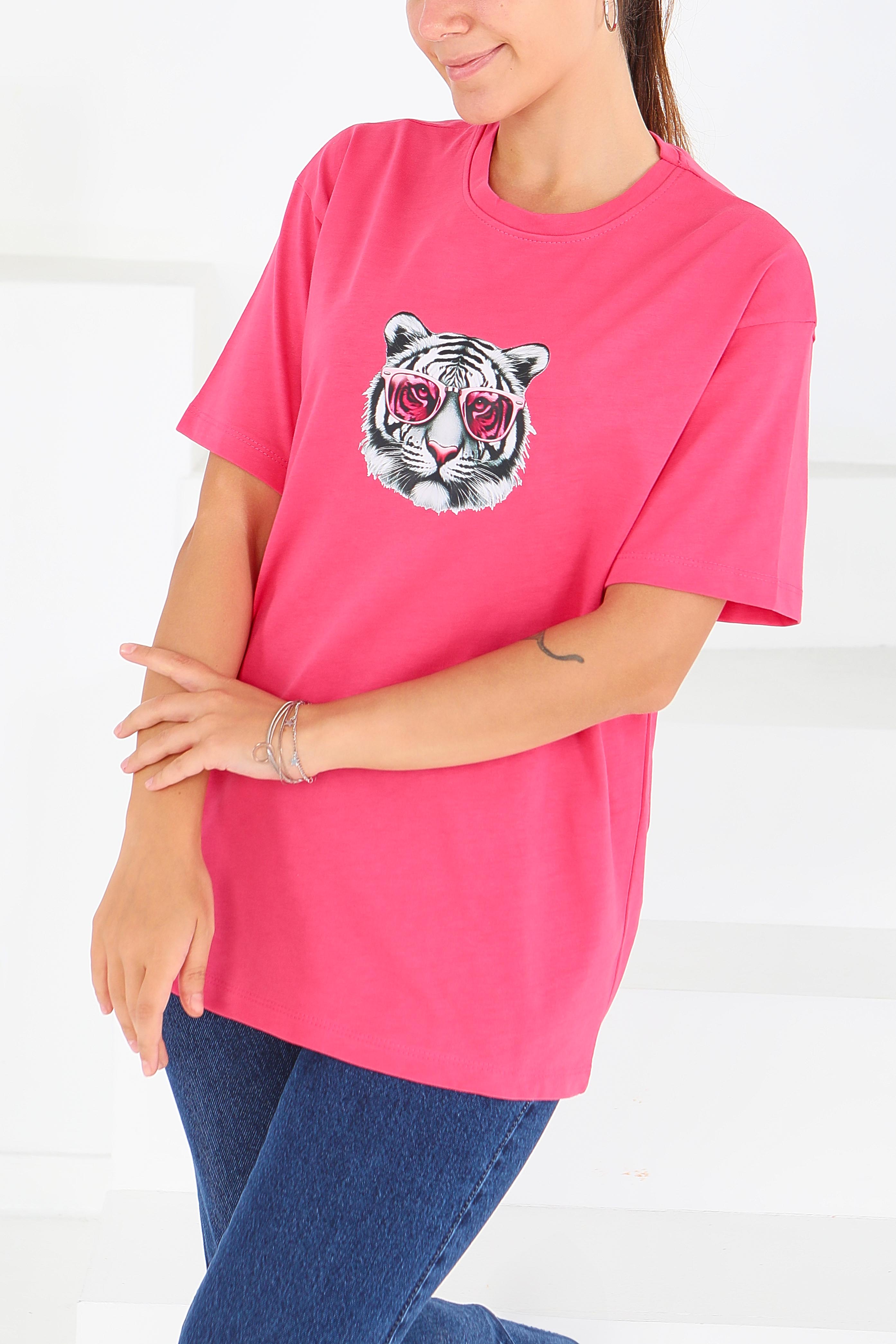 Baskılı Kısa Kollu T-Şhirt - 27571 - 3