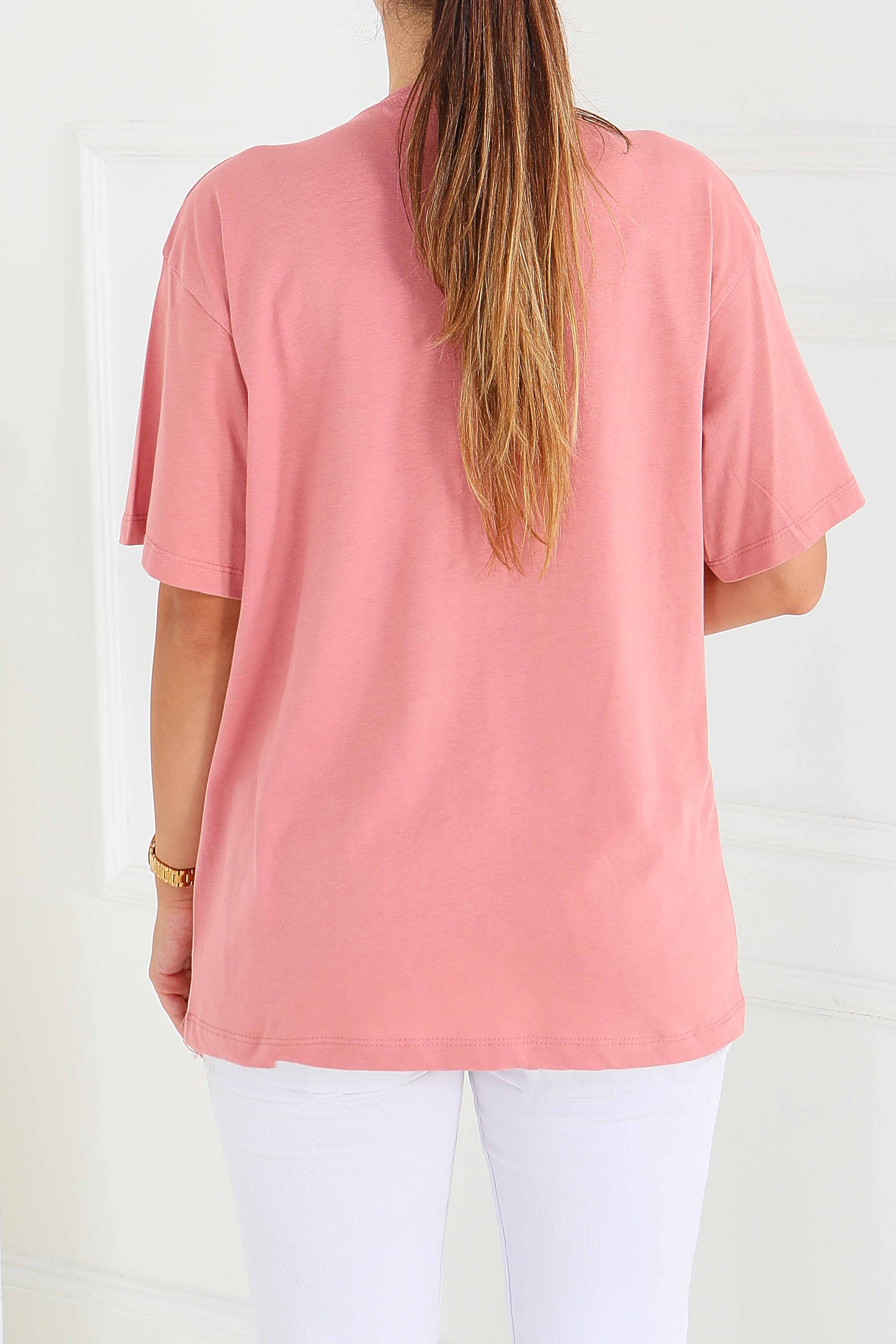 Baskılı Kısa Kollu T-Şhirt - 27571 - 4