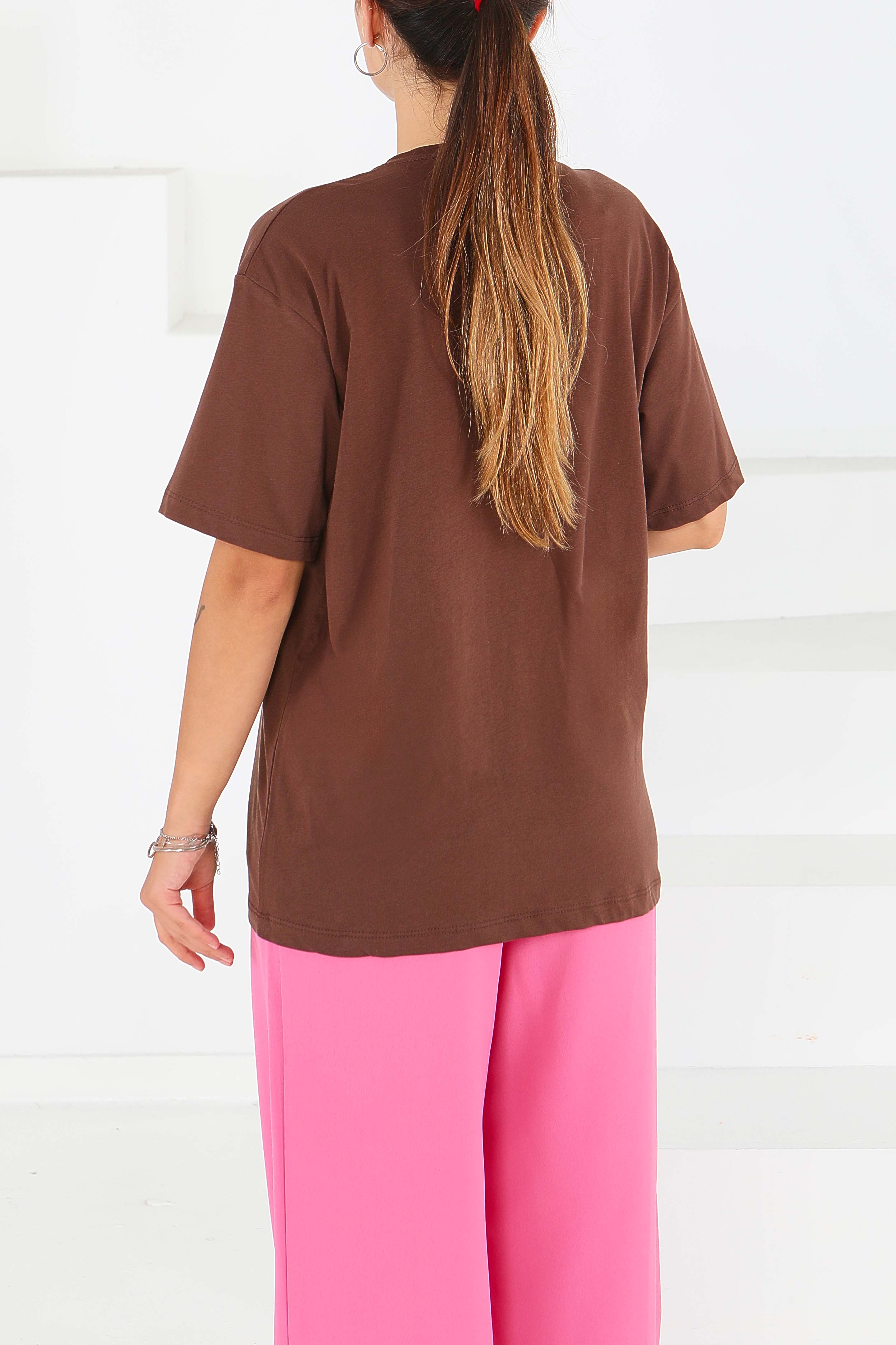 Baskılı Kısa Kollu T-Şhirt - 27571 - 4