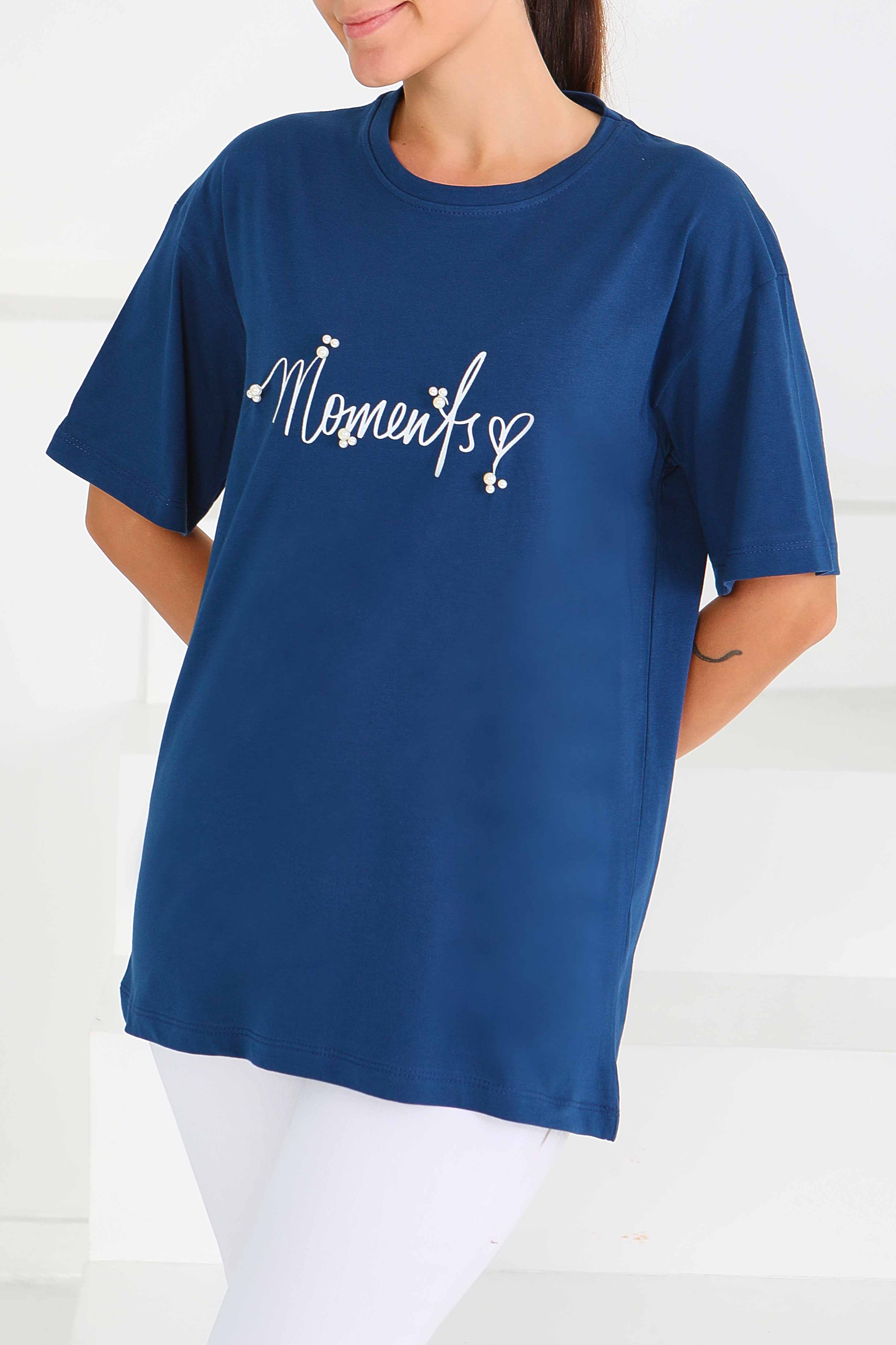 Baskılı Kısa Kollu T-Şhirt - 27572 - 2