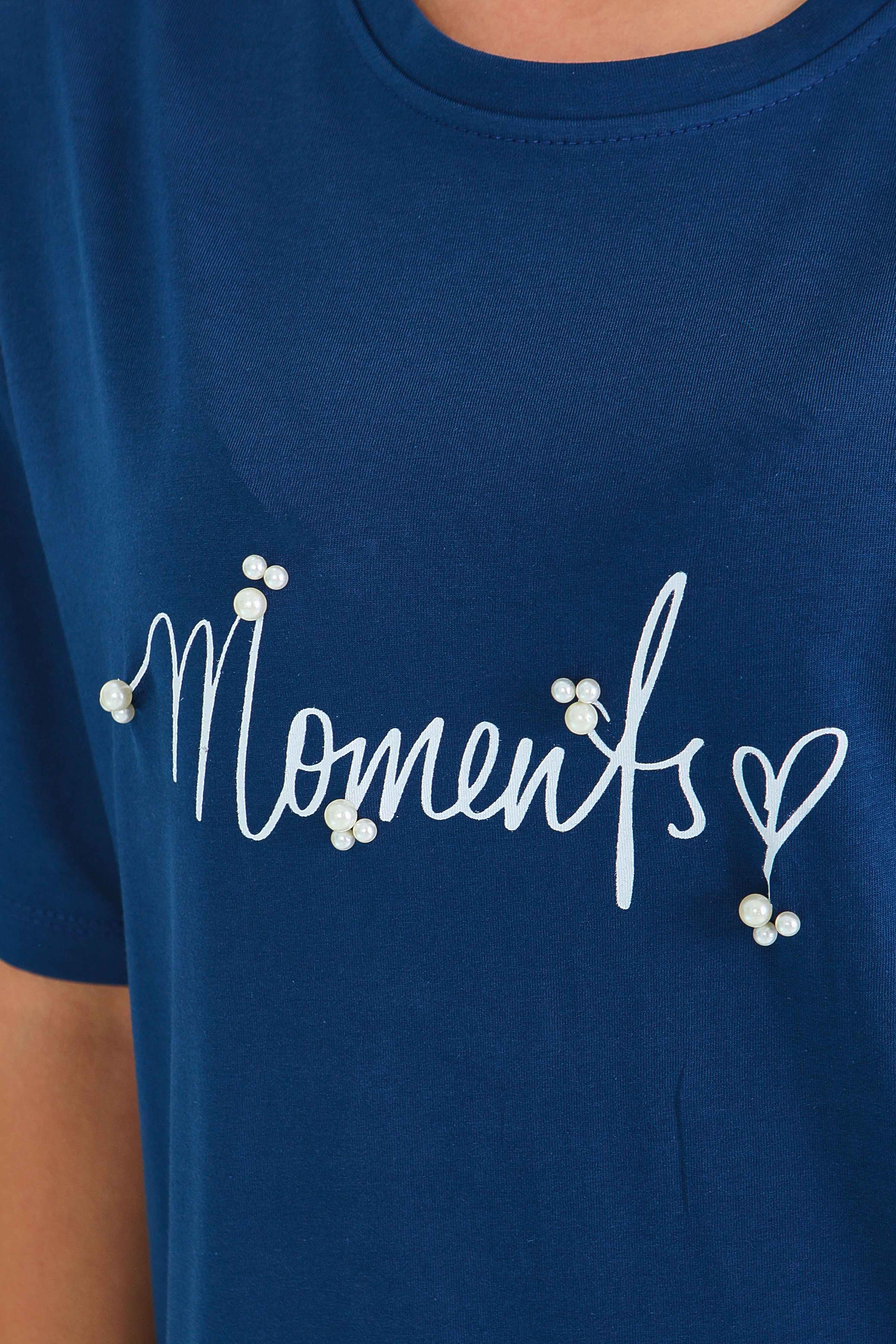 Baskılı Kısa Kollu T-Şhirt - 27572 - 3