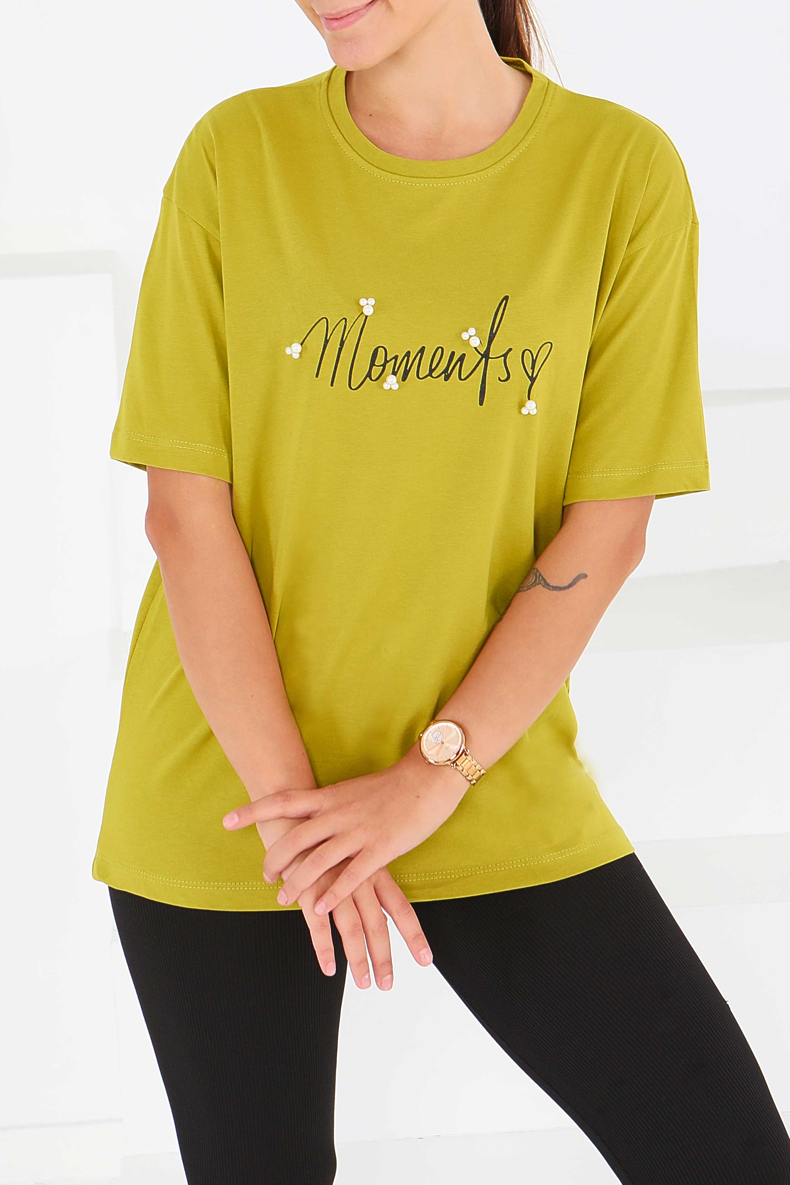 Baskılı Kısa Kollu T-Şhirt - 27572 - 3