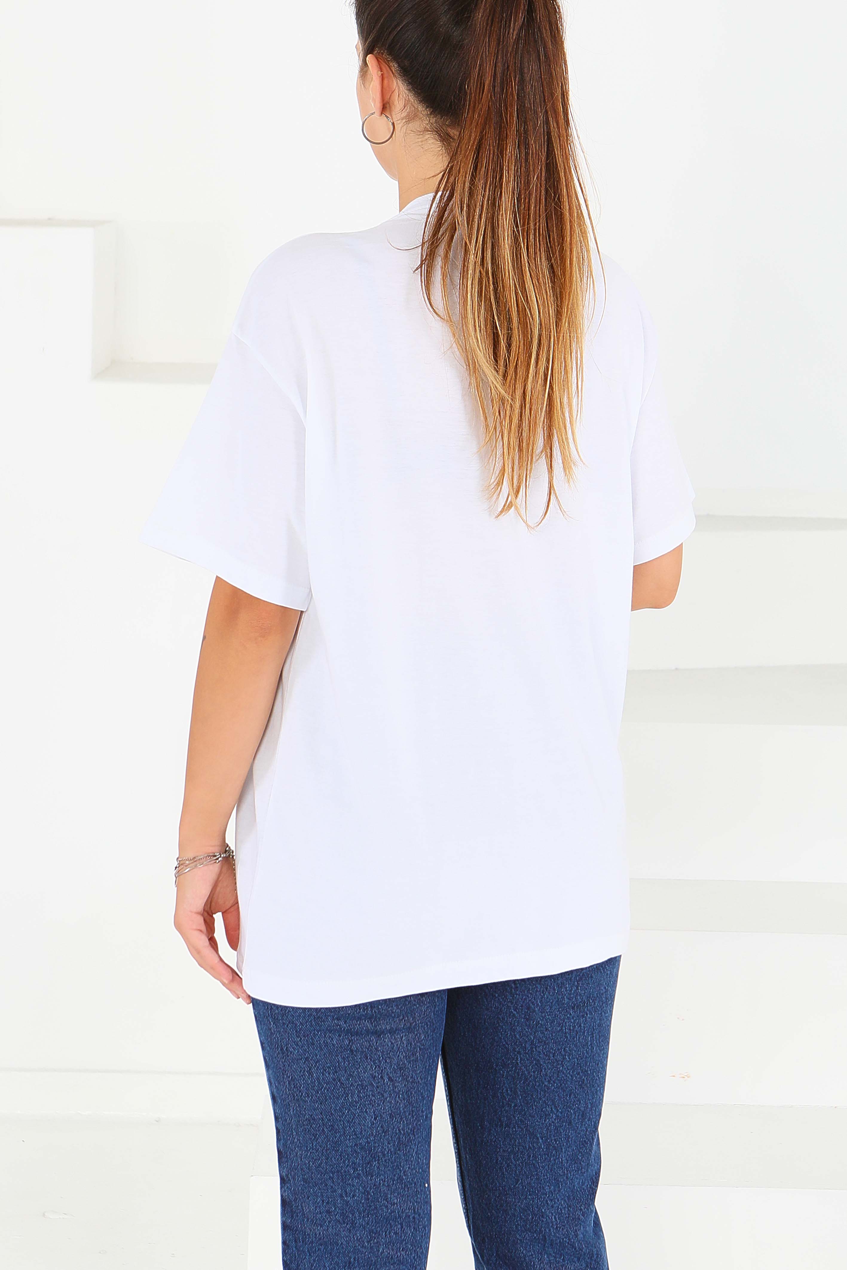 Baskılı Kısa Kollu T-Şhirt - 27573 - 4