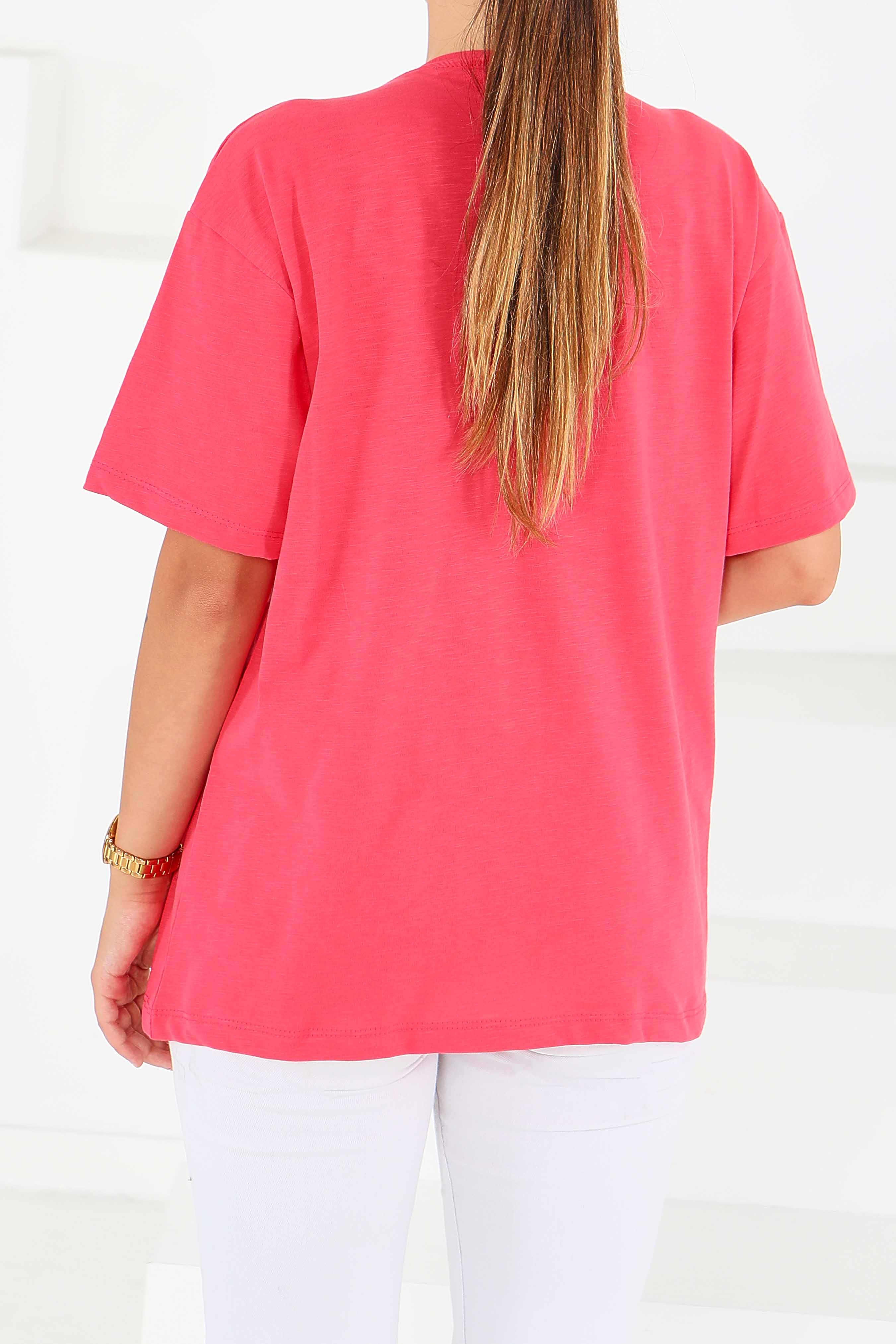 Baskılı Kısa Kollu T-Şhirt - 27575 - 4