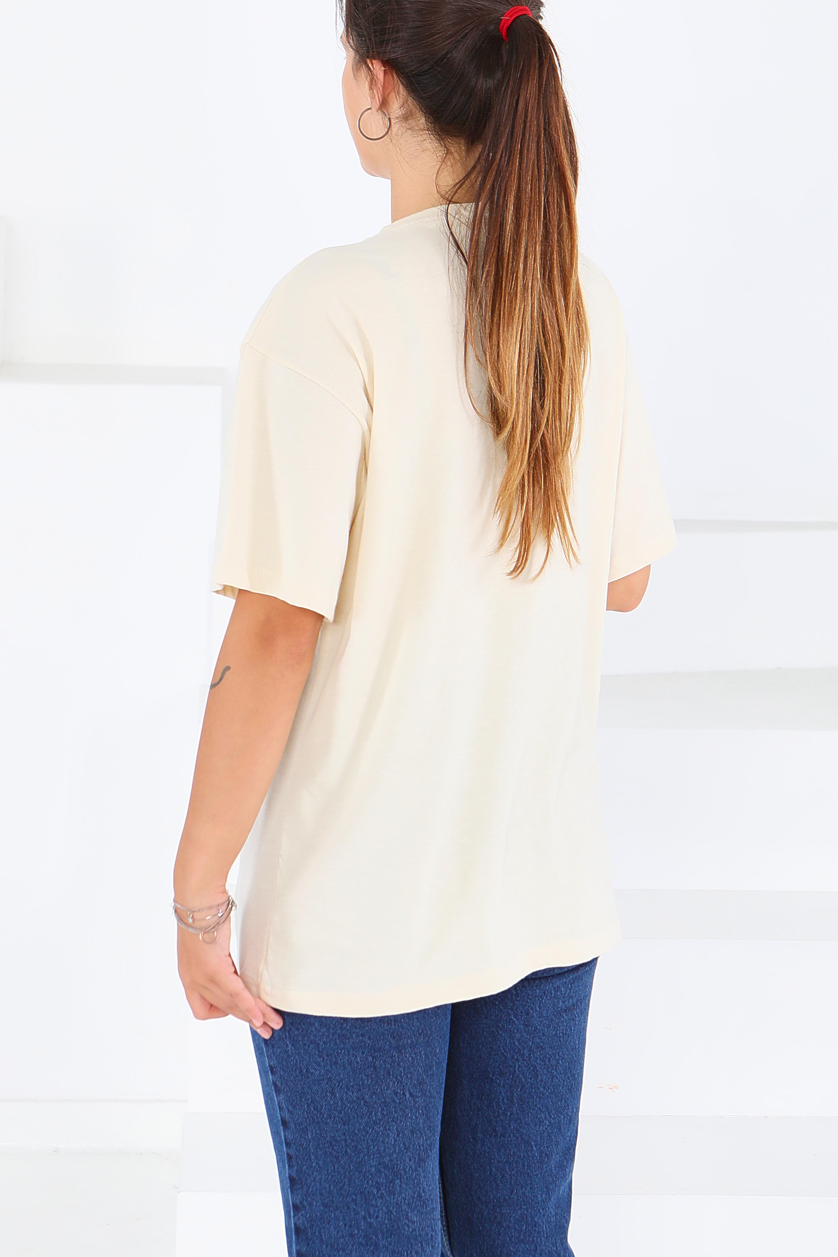 Baskılı Kısa Kollu T-Şhirt - 27575 - 4