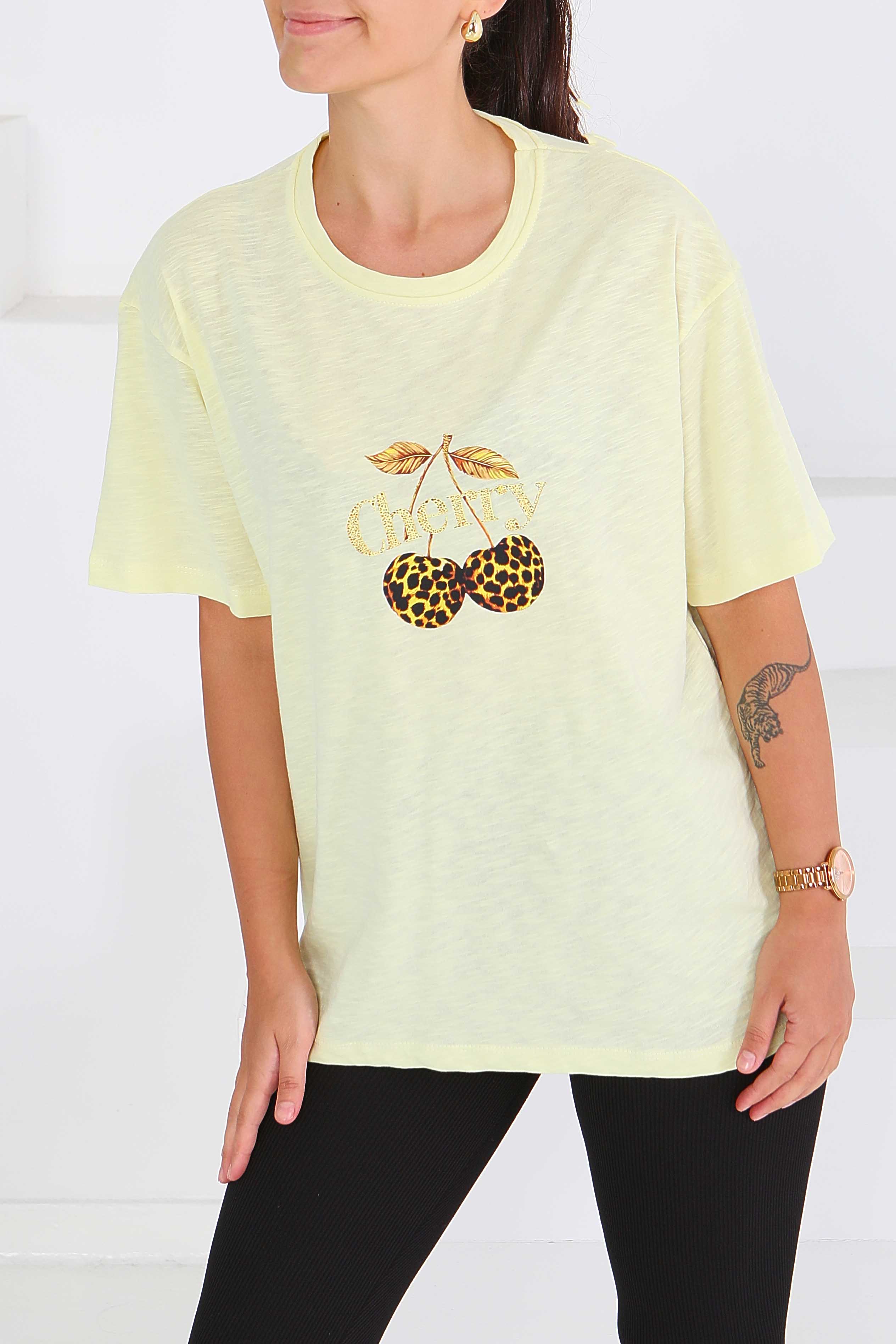 Baskılı Kısa Kollu T-Şhirt - 27575 - 2