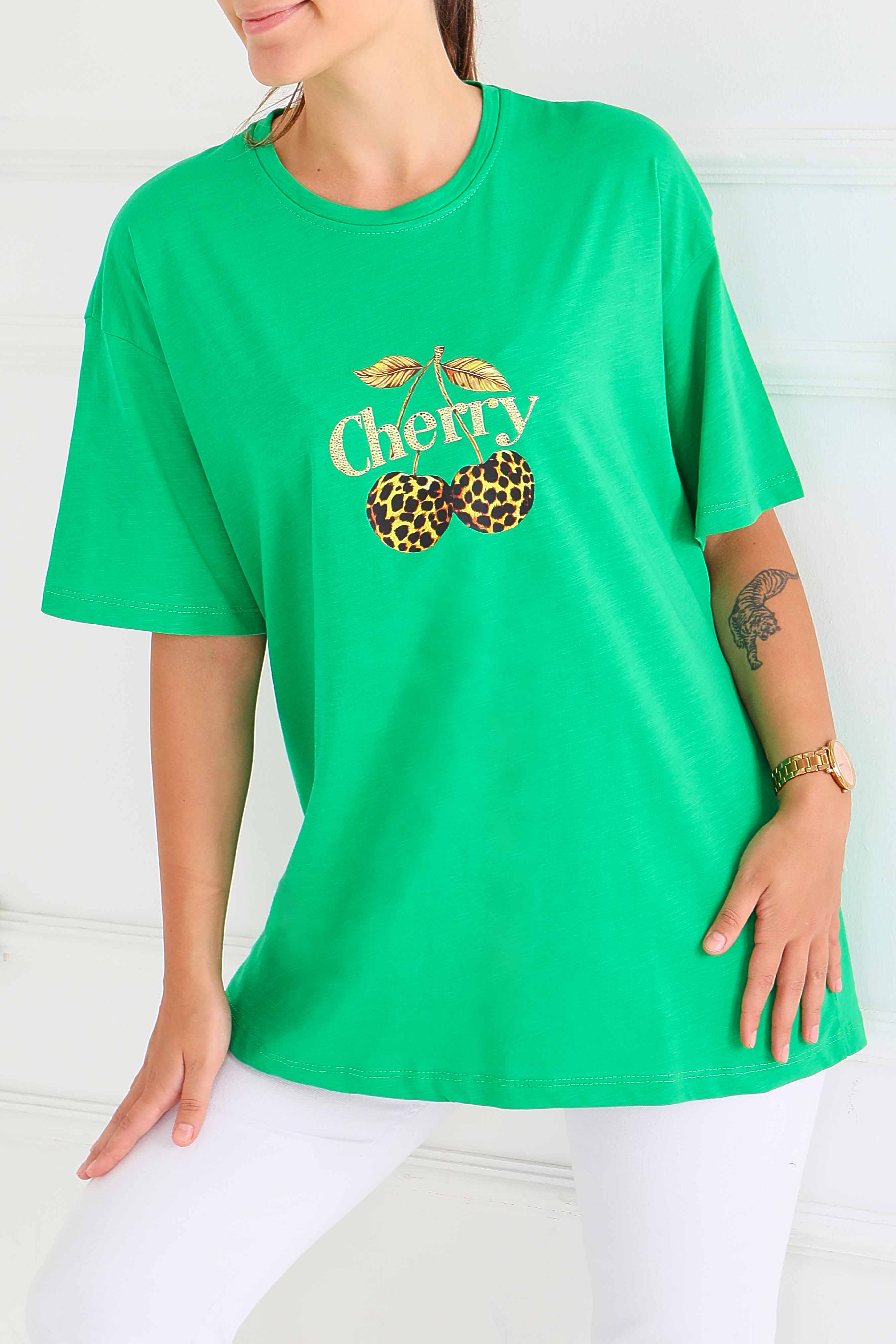 Baskılı Kısa Kollu T-Şhirt - 27575 - 1