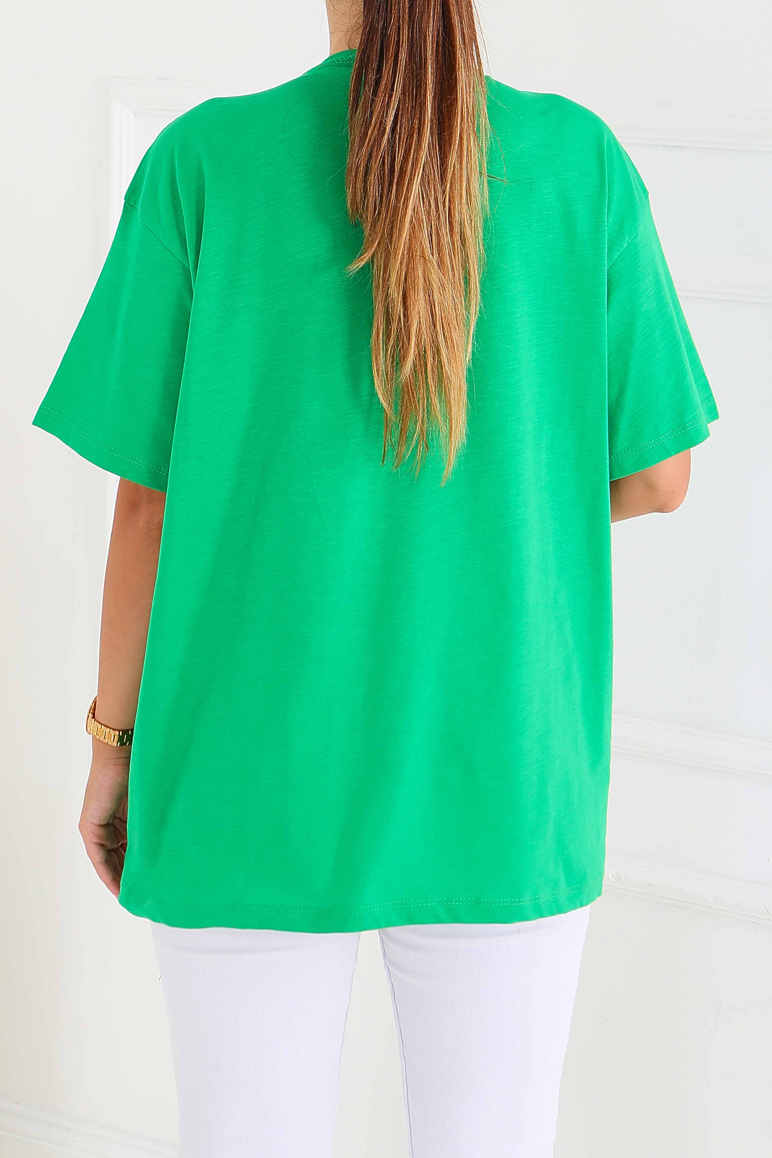 Baskılı Kısa Kollu T-Şhirt - 27575 - 4