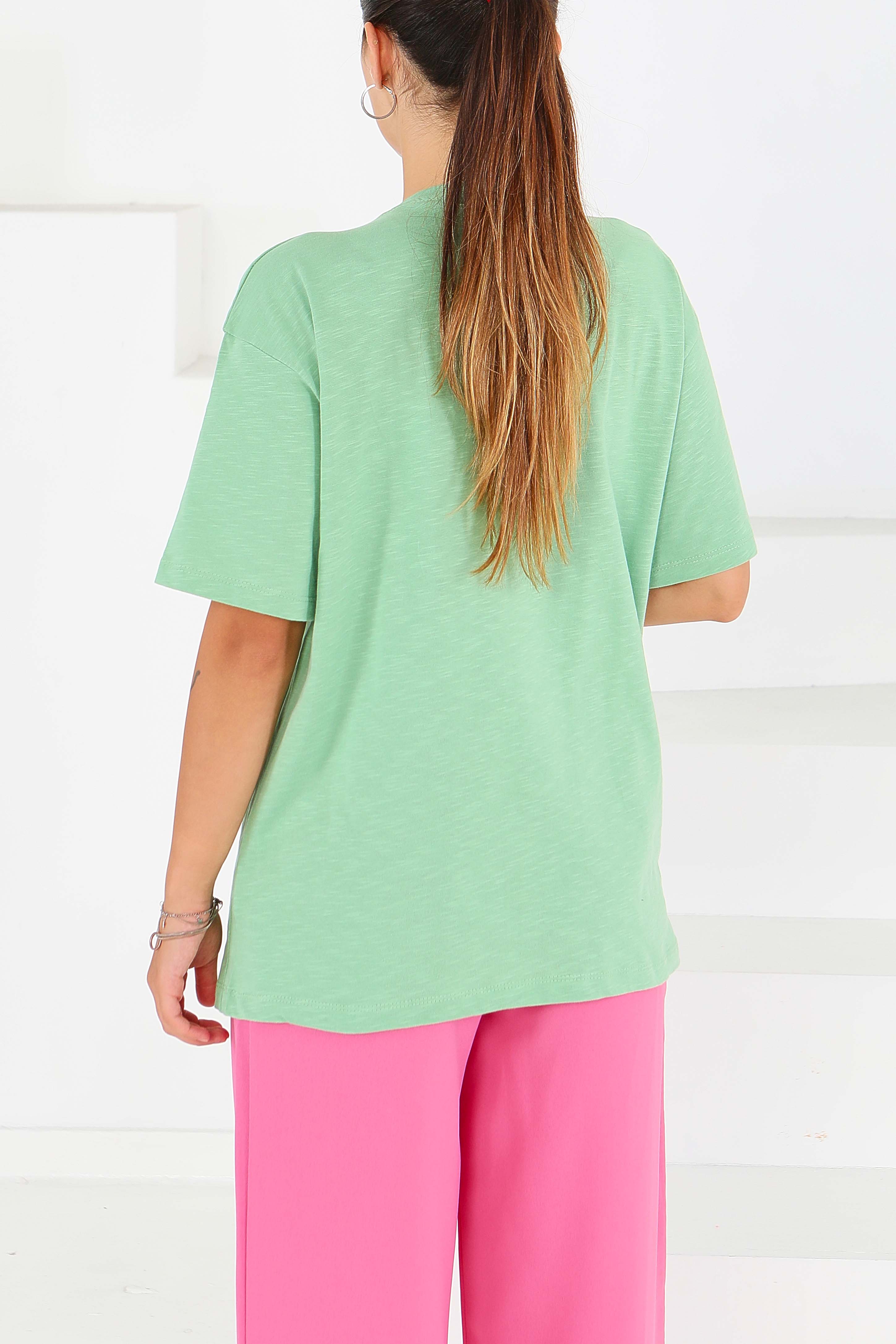 Baskılı Kısa Kollu T-Şhirt - 27576 - 4