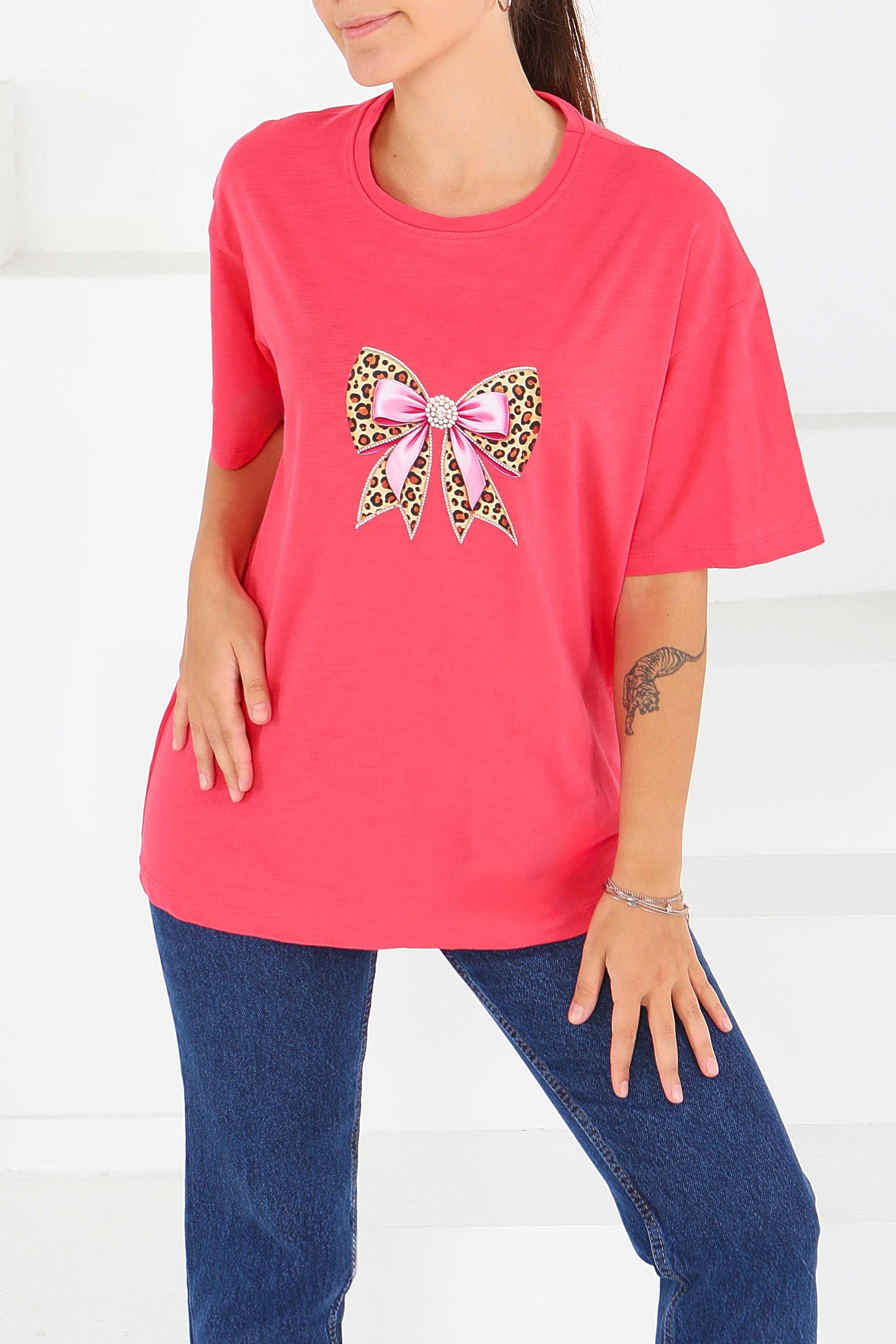 Baskılı Kısa Kollu T-Şhirt - 27576 - 3