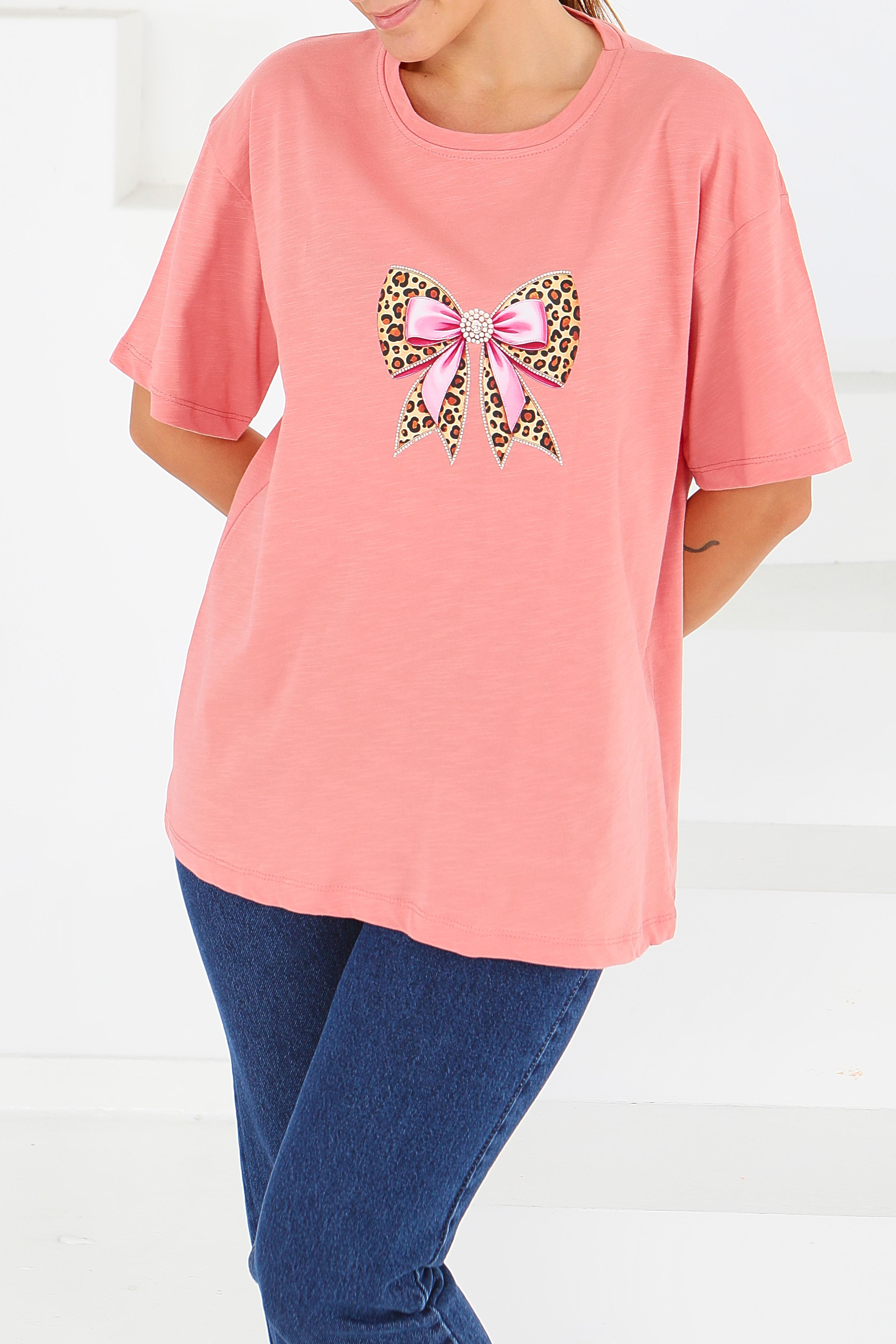 Baskılı Kısa Kollu T-Şhirt - 27576 - 2