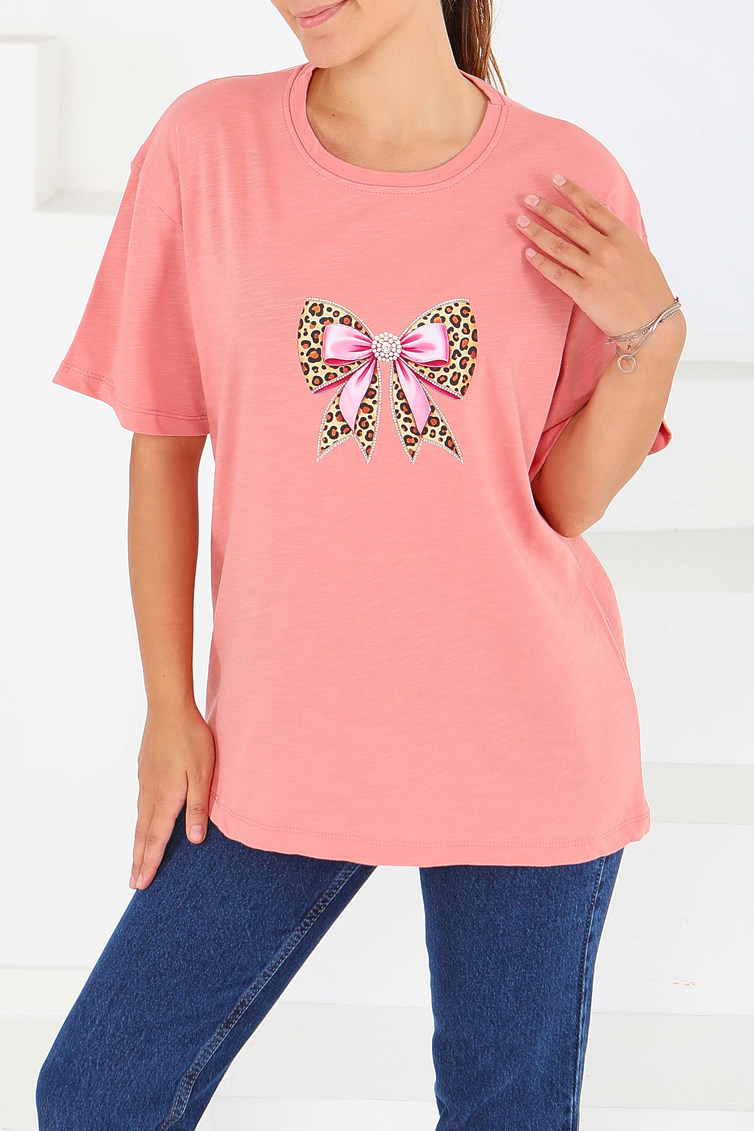 Baskılı Kısa Kollu T-Şhirt - 27576 - 3