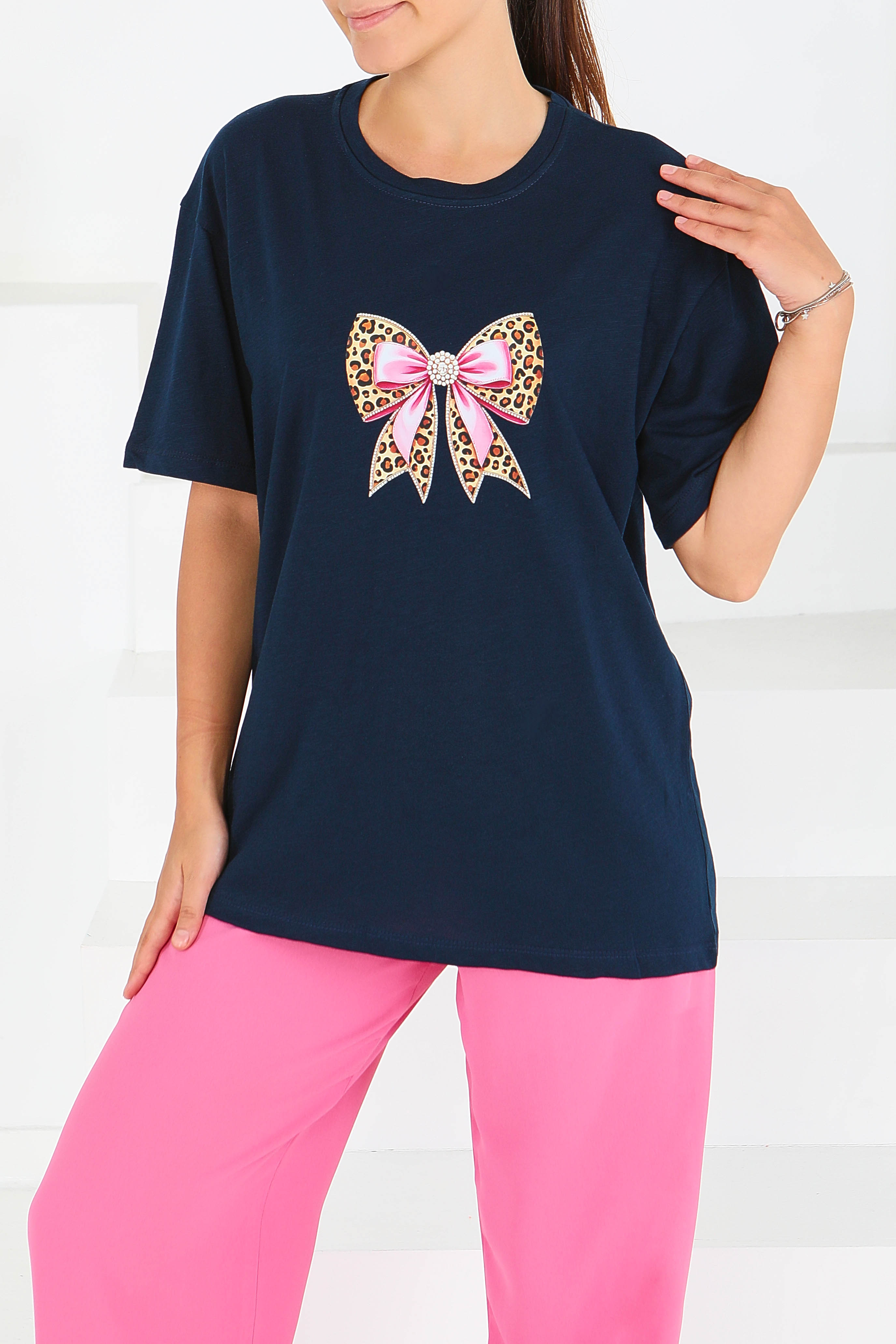 Baskılı Kısa Kollu T-Şhirt - 27576 - 2