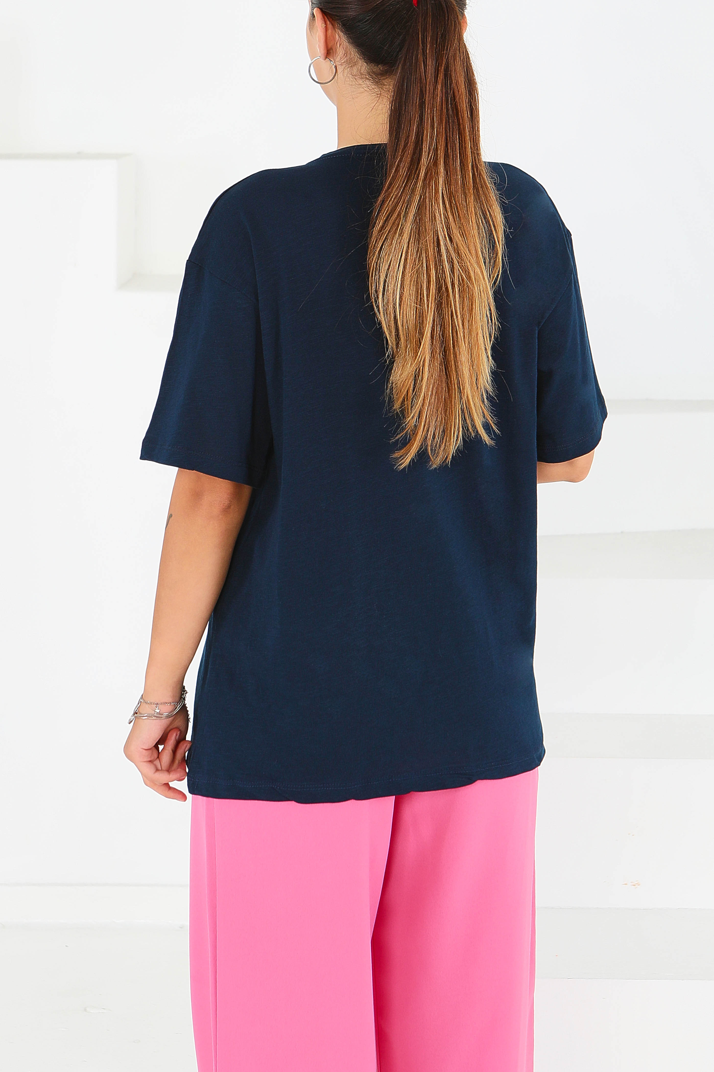 Baskılı Kısa Kollu T-Şhirt - 27576 - 4