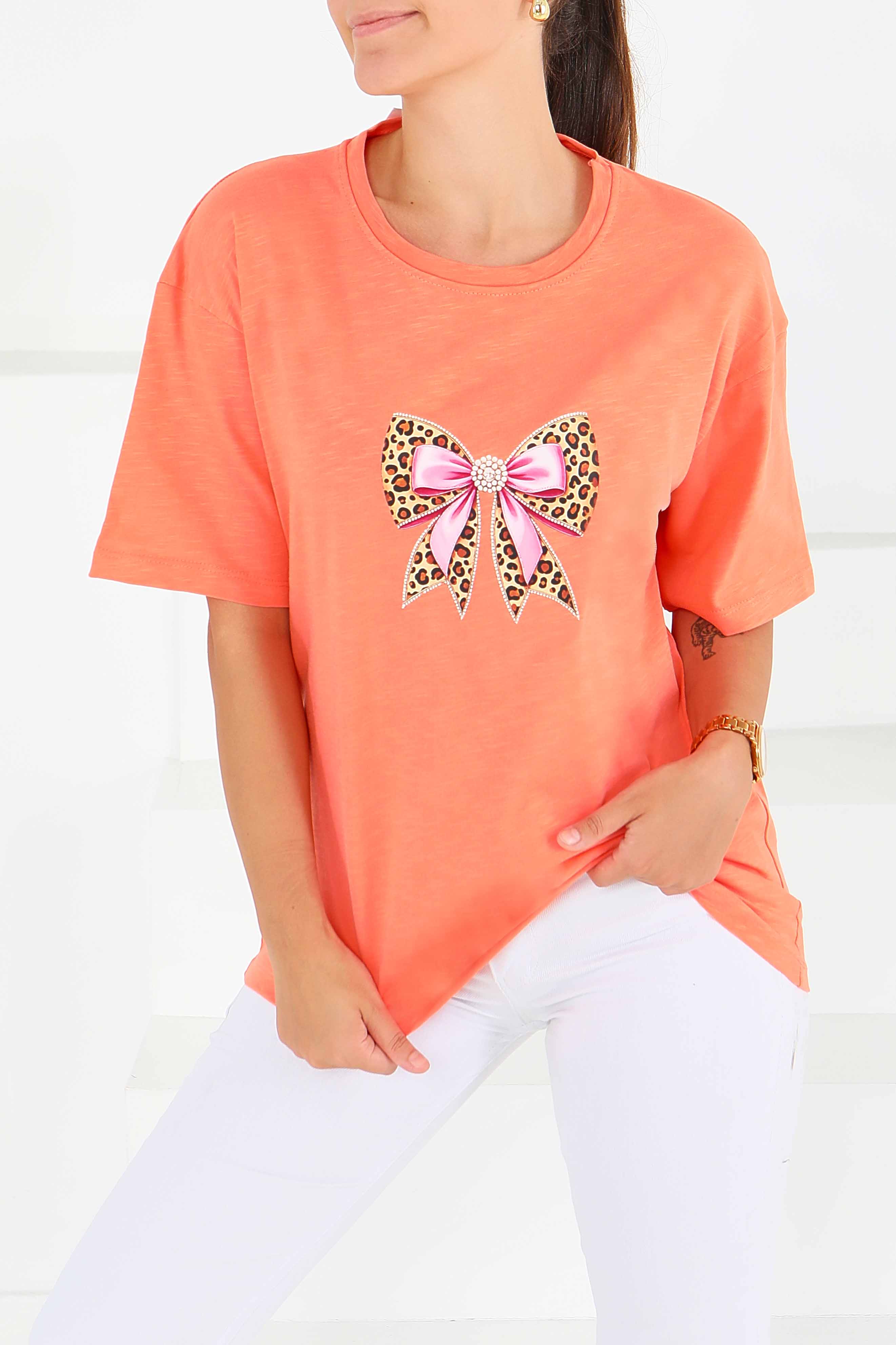 Baskılı Kısa Kollu T-Şhirt - 27576 - 2