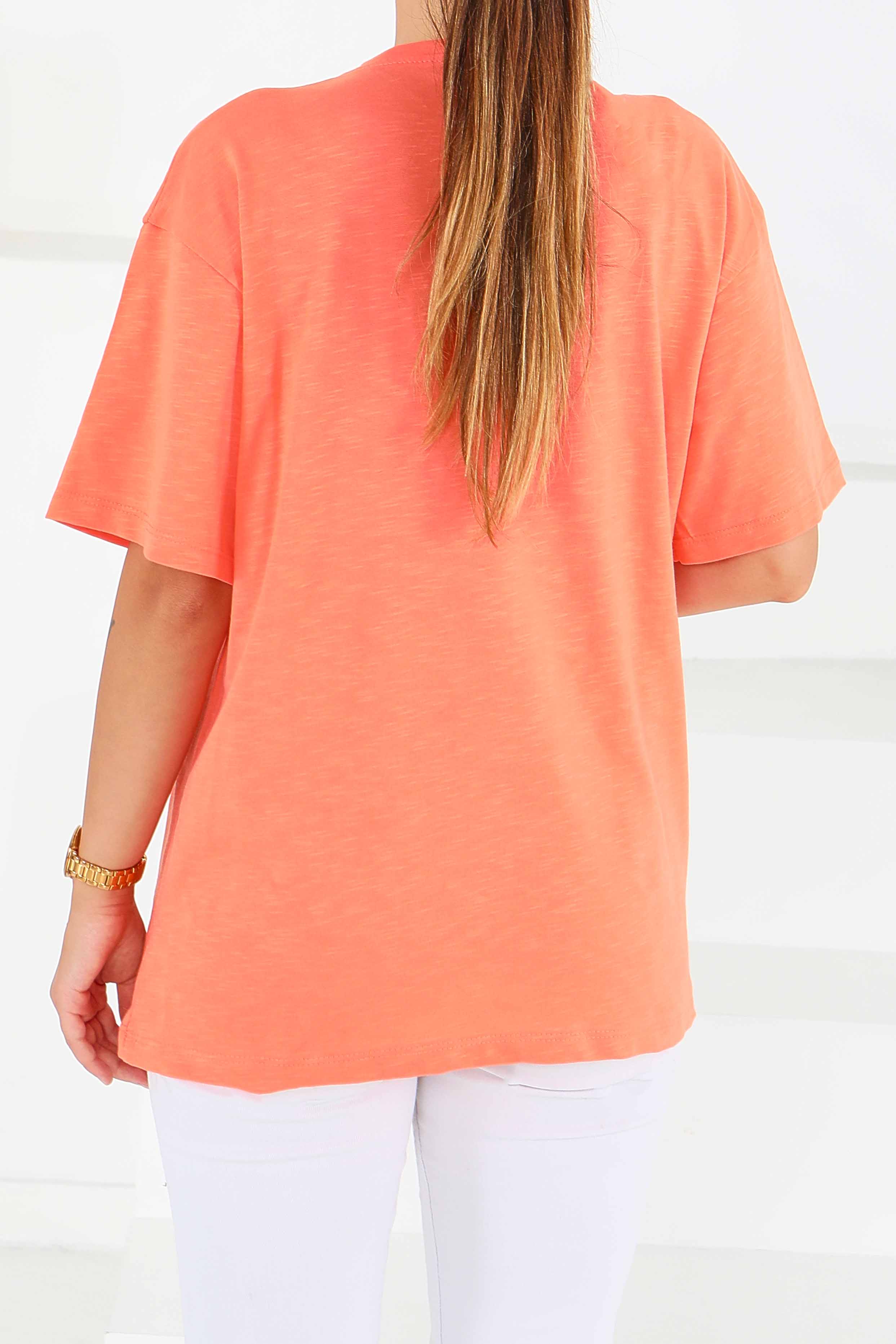 Baskılı Kısa Kollu T-Şhirt - 27576 - 4