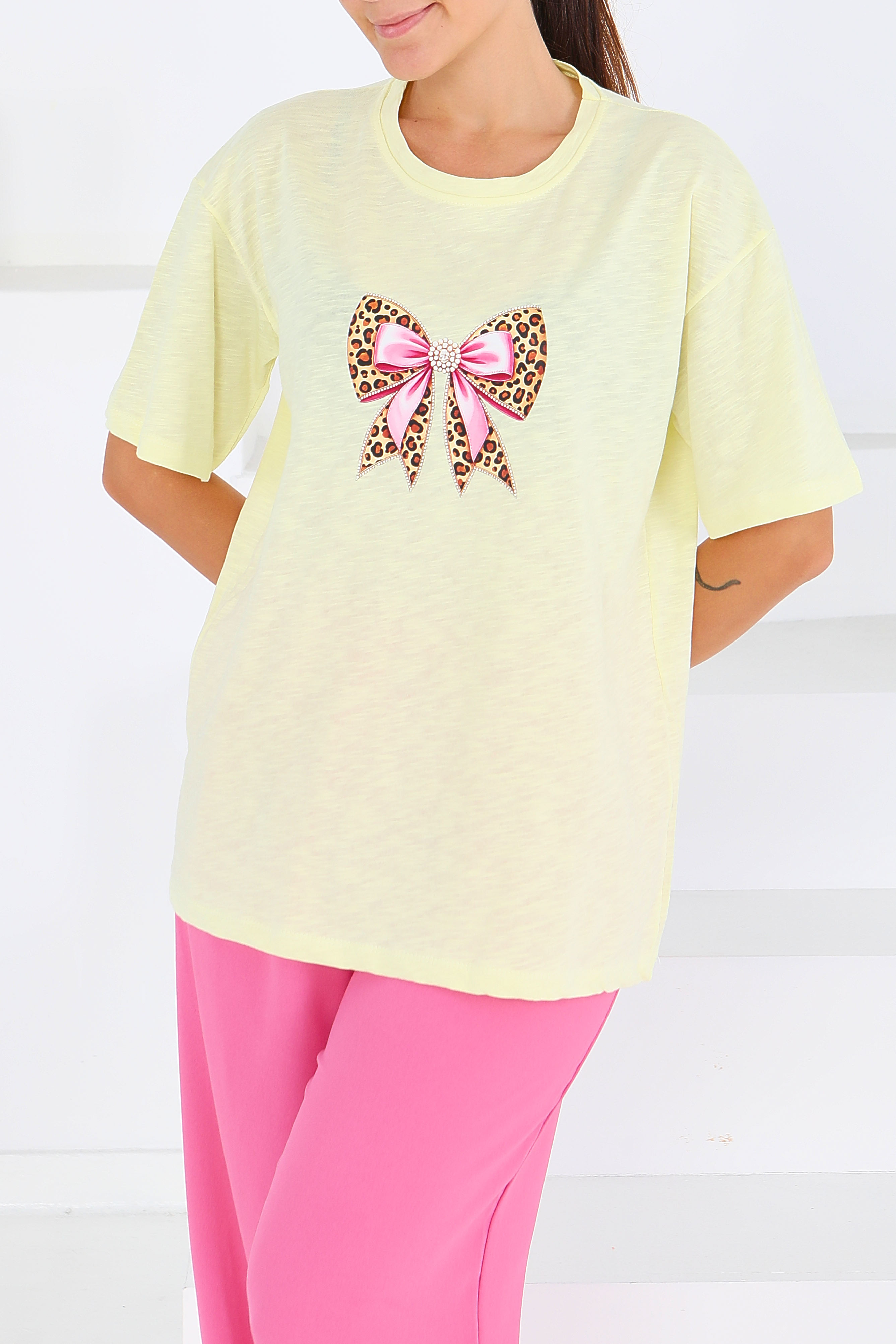 Baskılı Kısa Kollu T-Şhirt - 27576 - 2