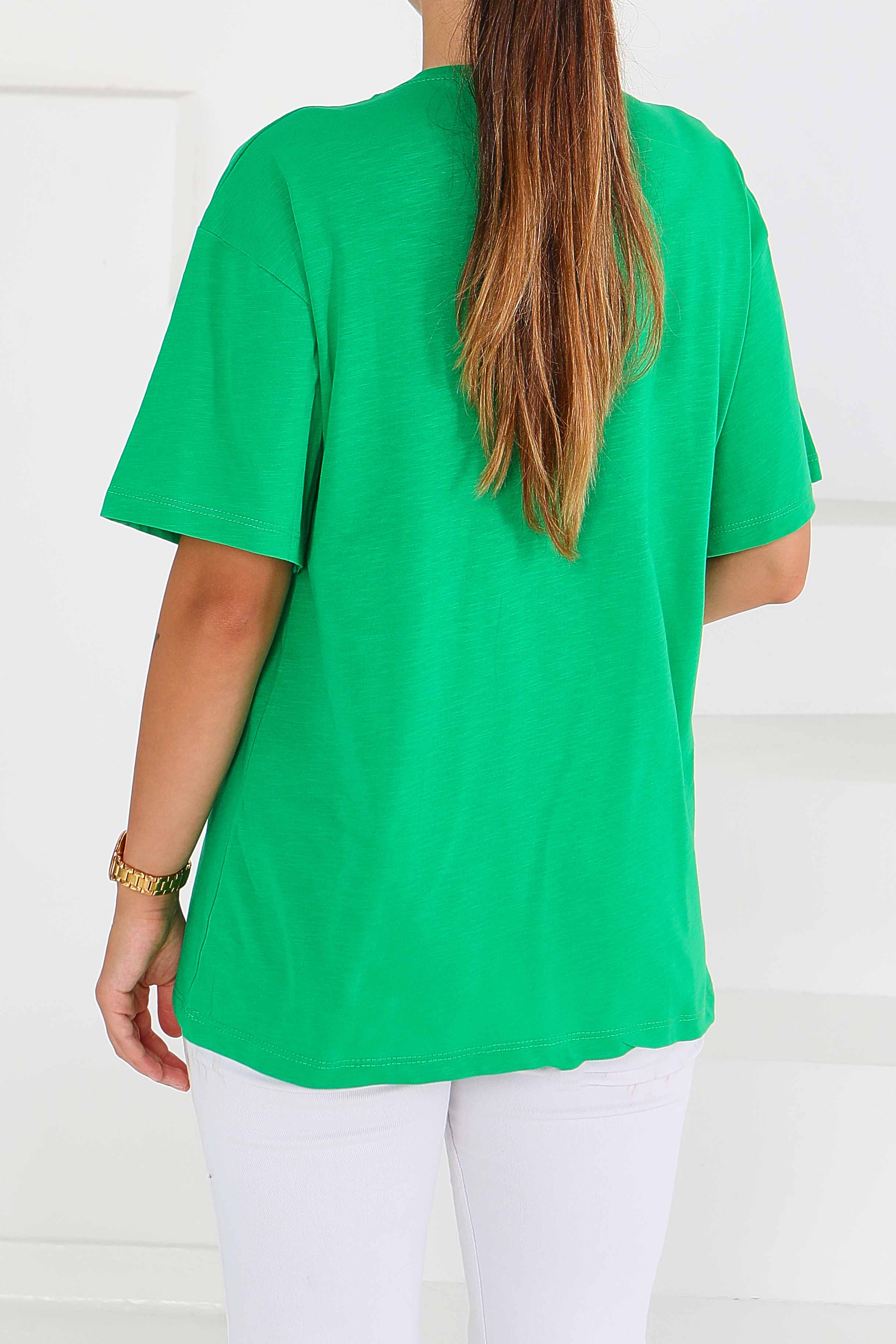 Baskılı Kısa Kollu T-Şhirt - 27576 - 4