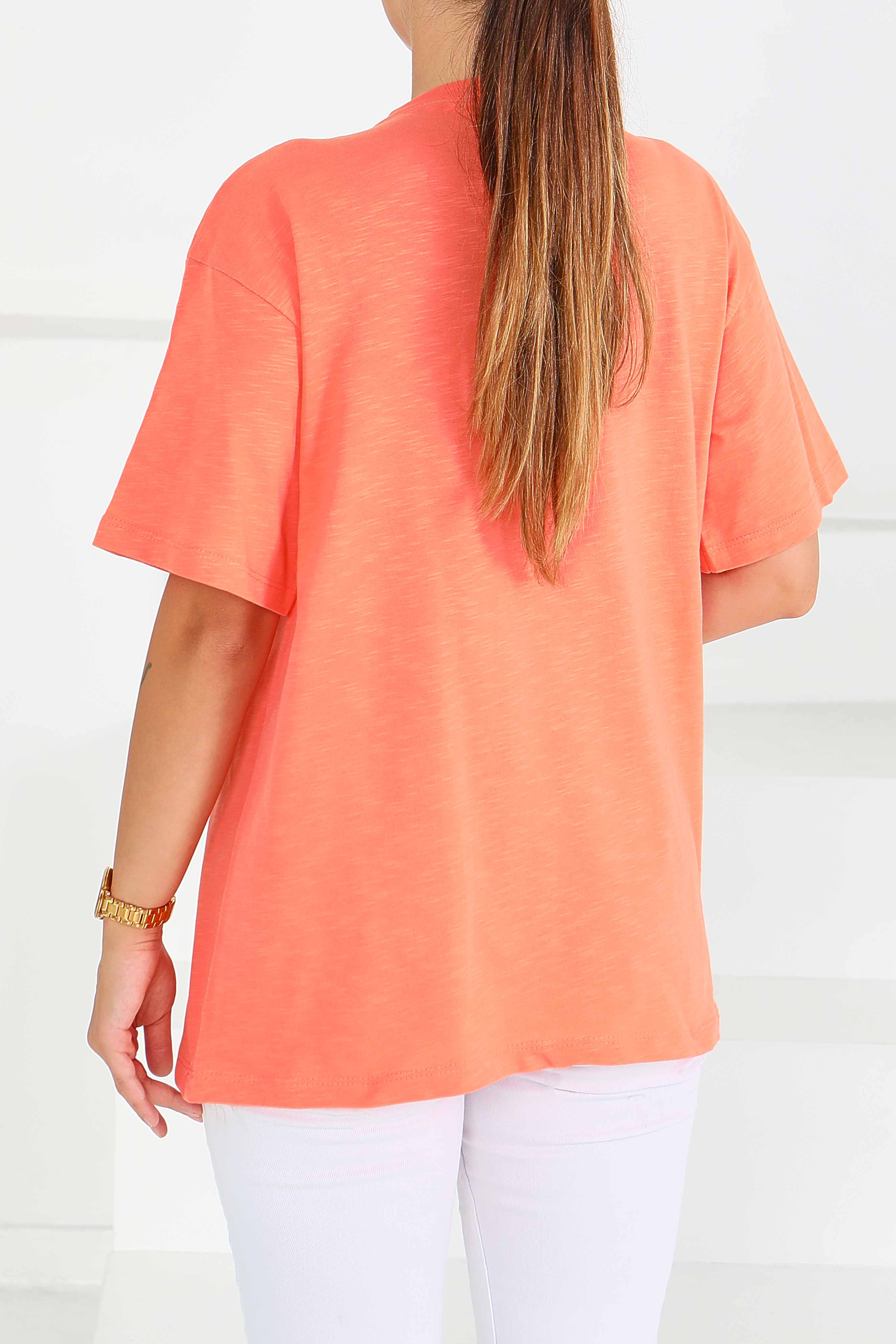 Baskılı Kısa Kollu T-Şhirt - 27577 - 4