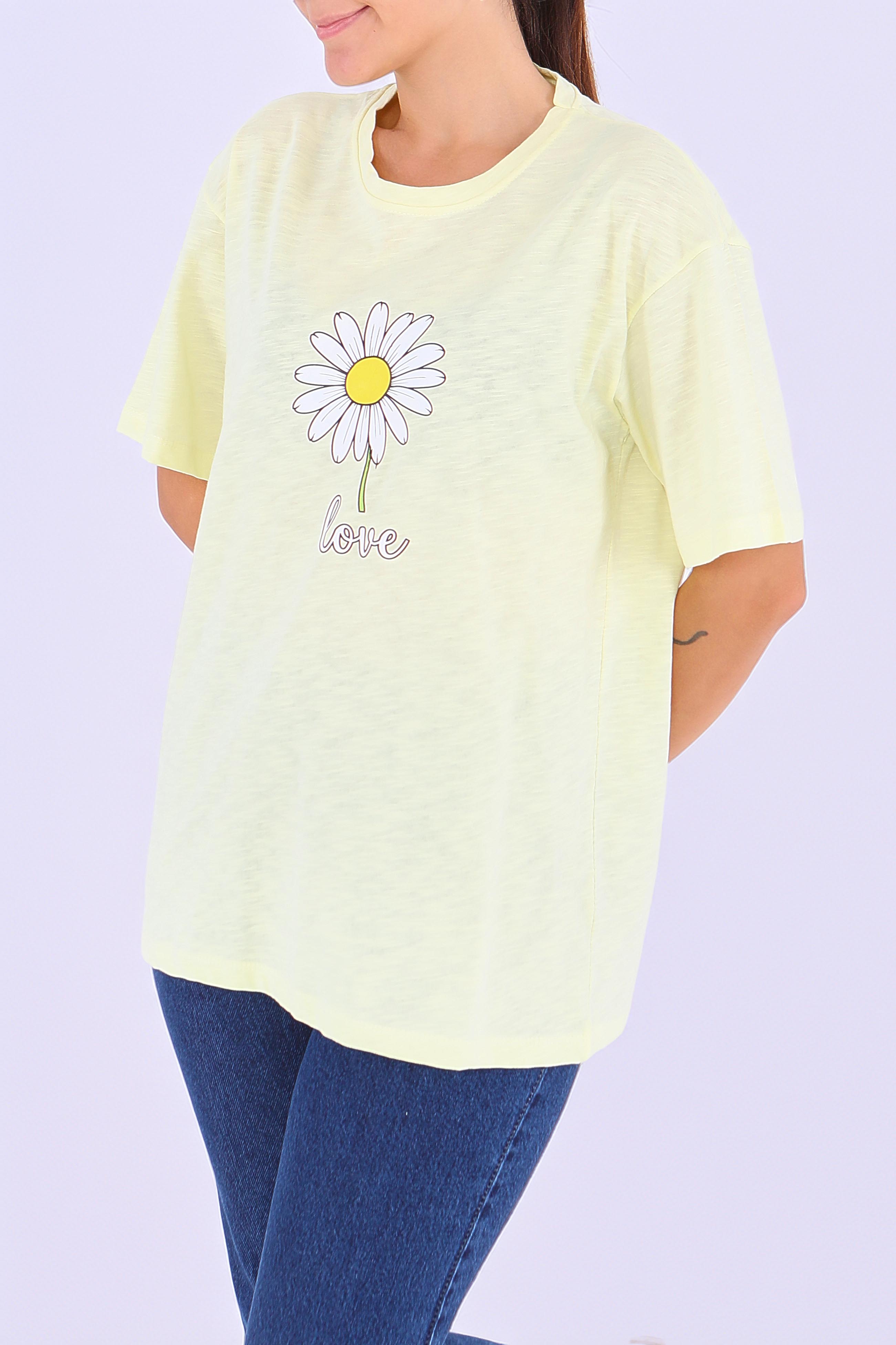 Baskılı Kısa Kollu T-Şhirt - 27577 - 1