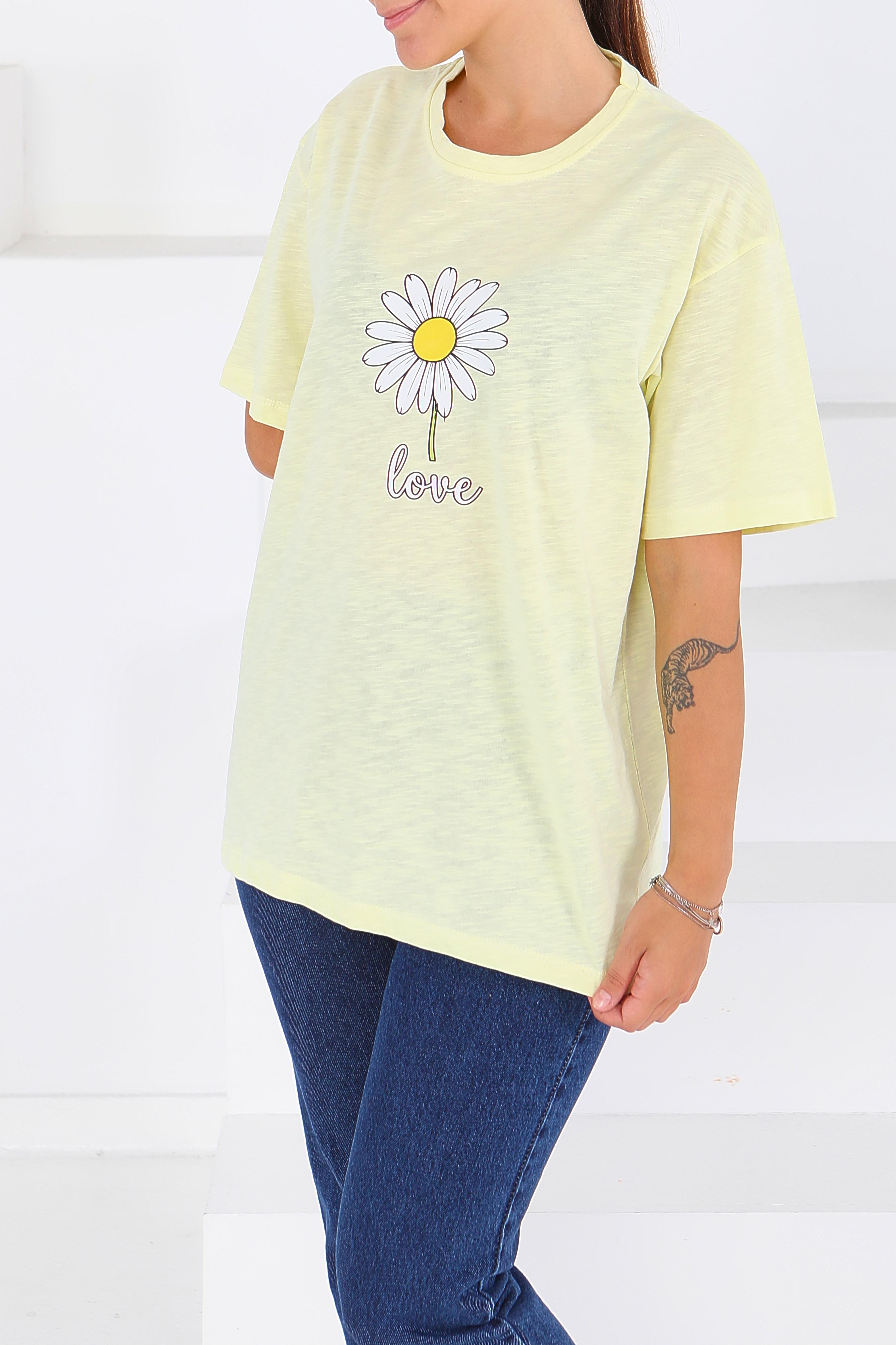 Baskılı Kısa Kollu T-Şhirt - 27577 - 3