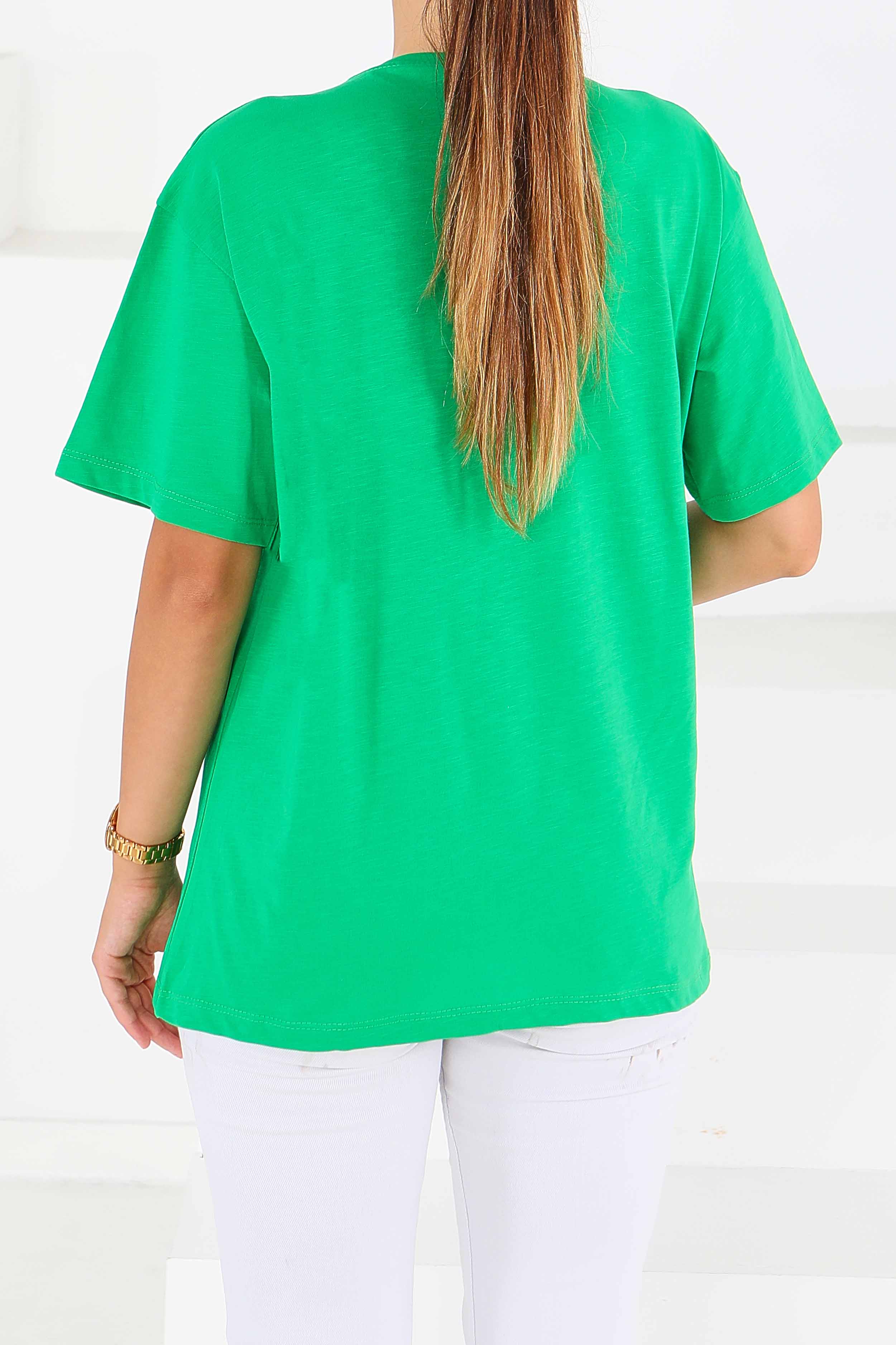 Baskılı Kısa Kollu T-Şhirt - 27577 - 4