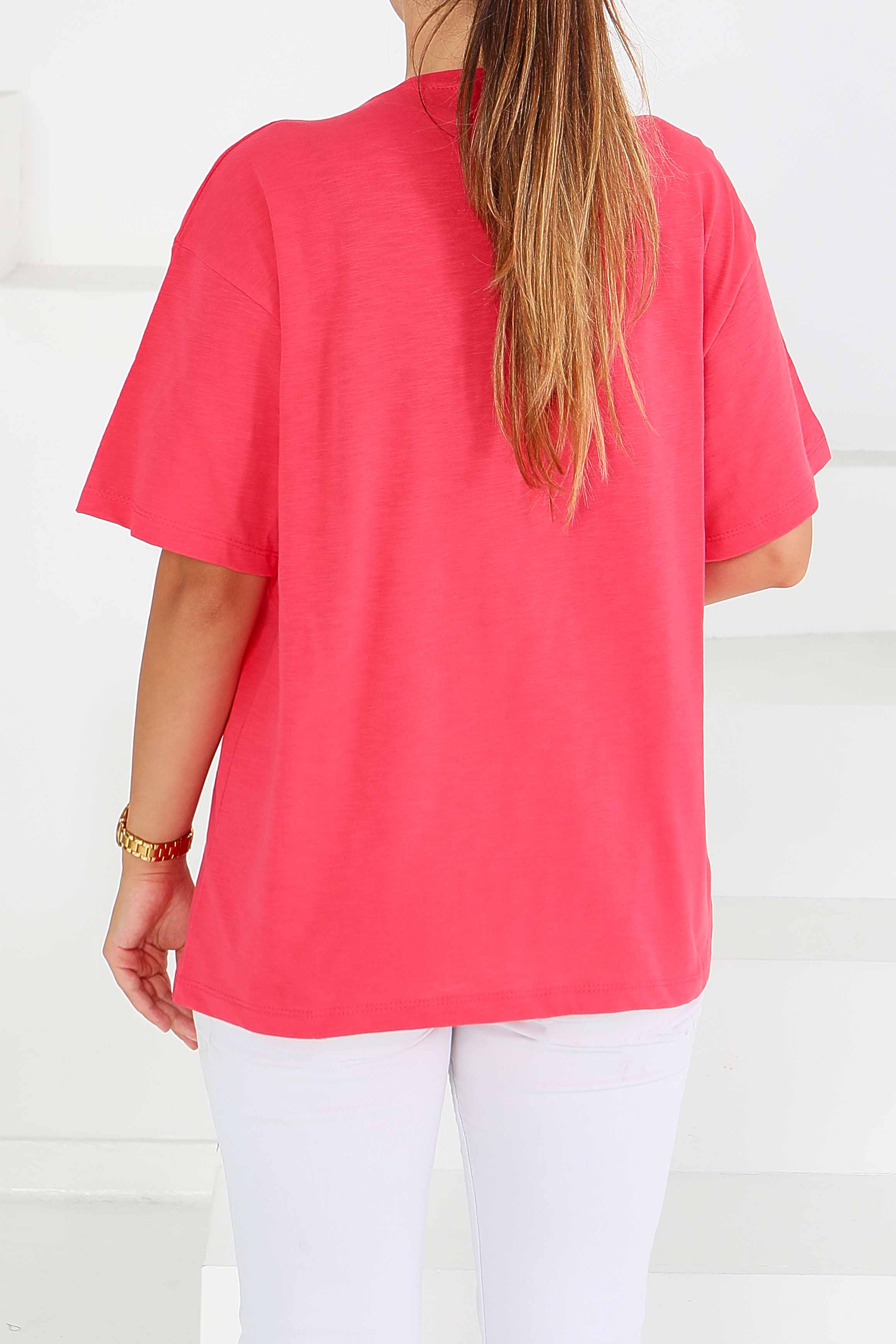 Baskılı Kısa Kollu T-Şhirt - 27578 - 4