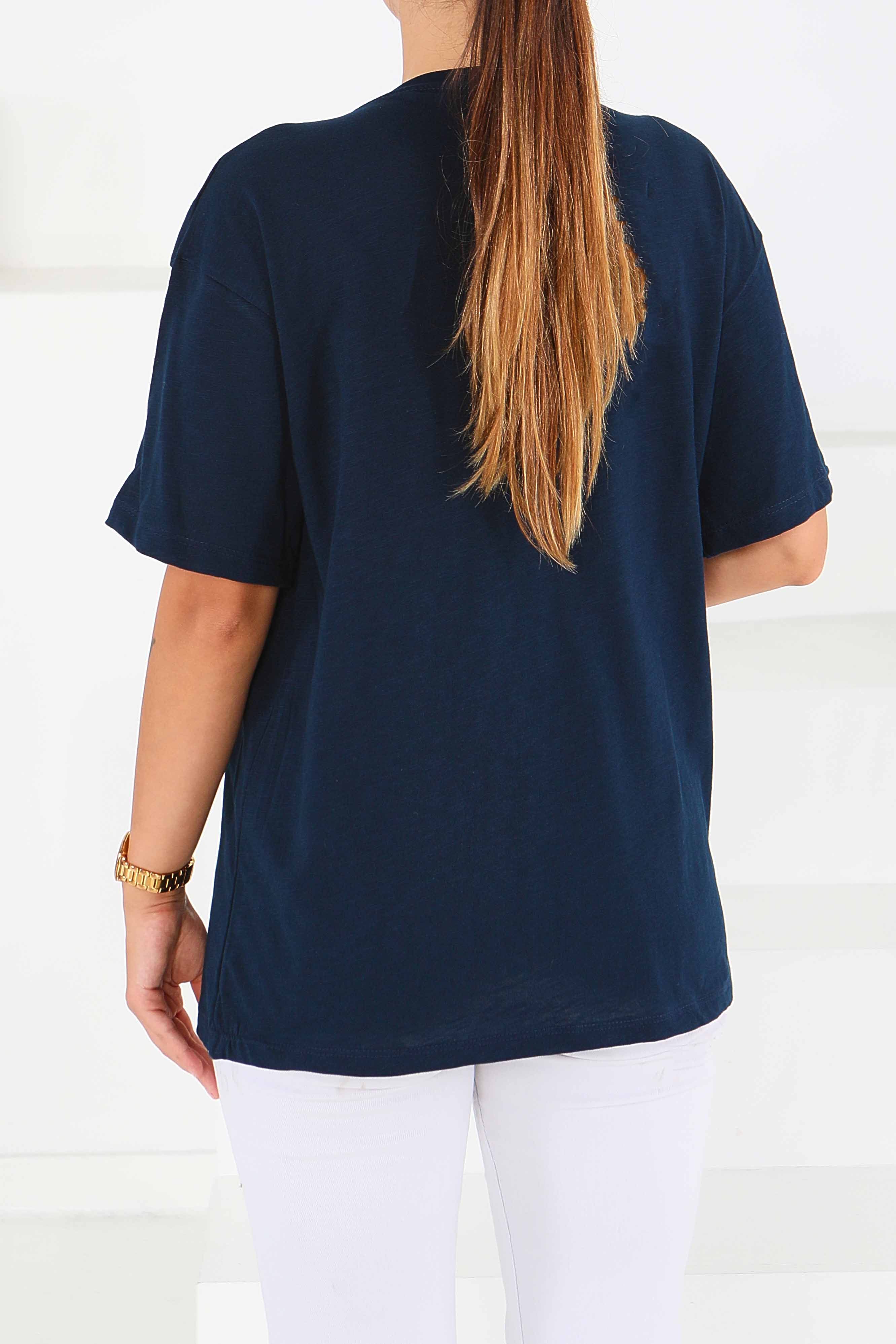 Baskılı Kısa Kollu T-Şhirt - 27578 - 3